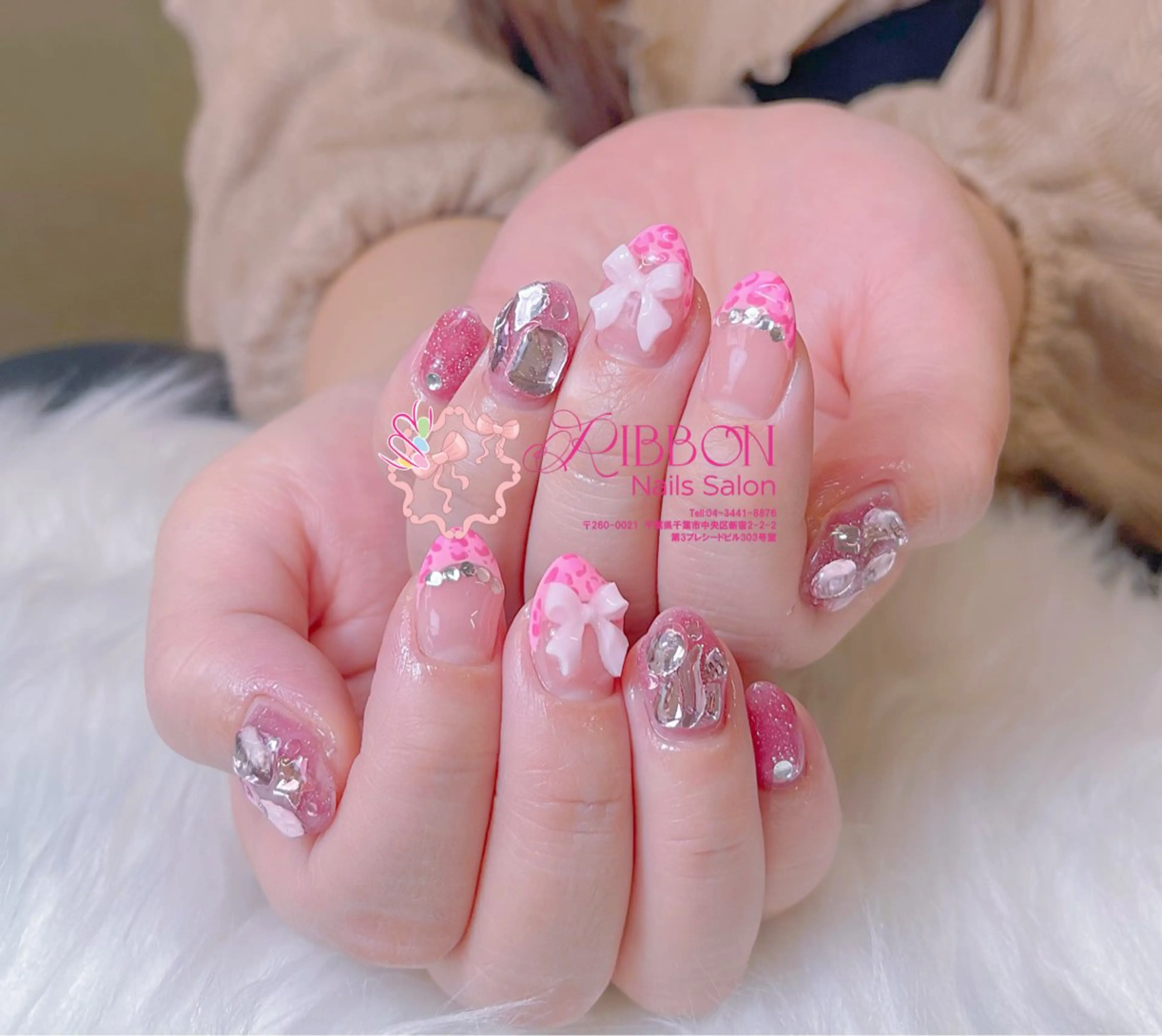 ネイル チークネイル フットネイル フレンチネイル グラデーション 韓国ネイル ハンドネイル Ribbonnail salonのネイルデザイン