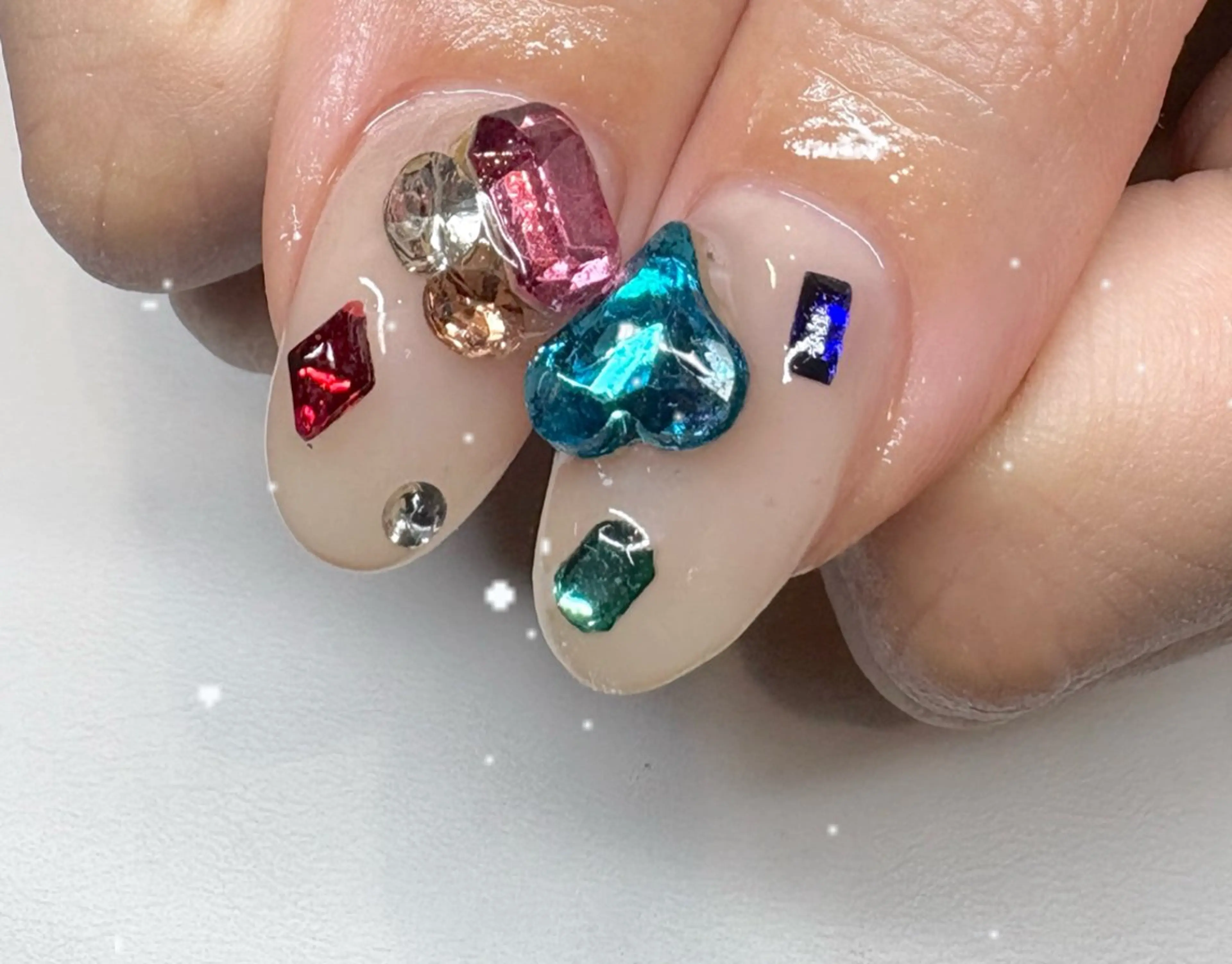 ネイル 長さ出し 持ち込み 春ネイル ハンドネイル N.style所属・Ｎ. styleのネイルデザイン