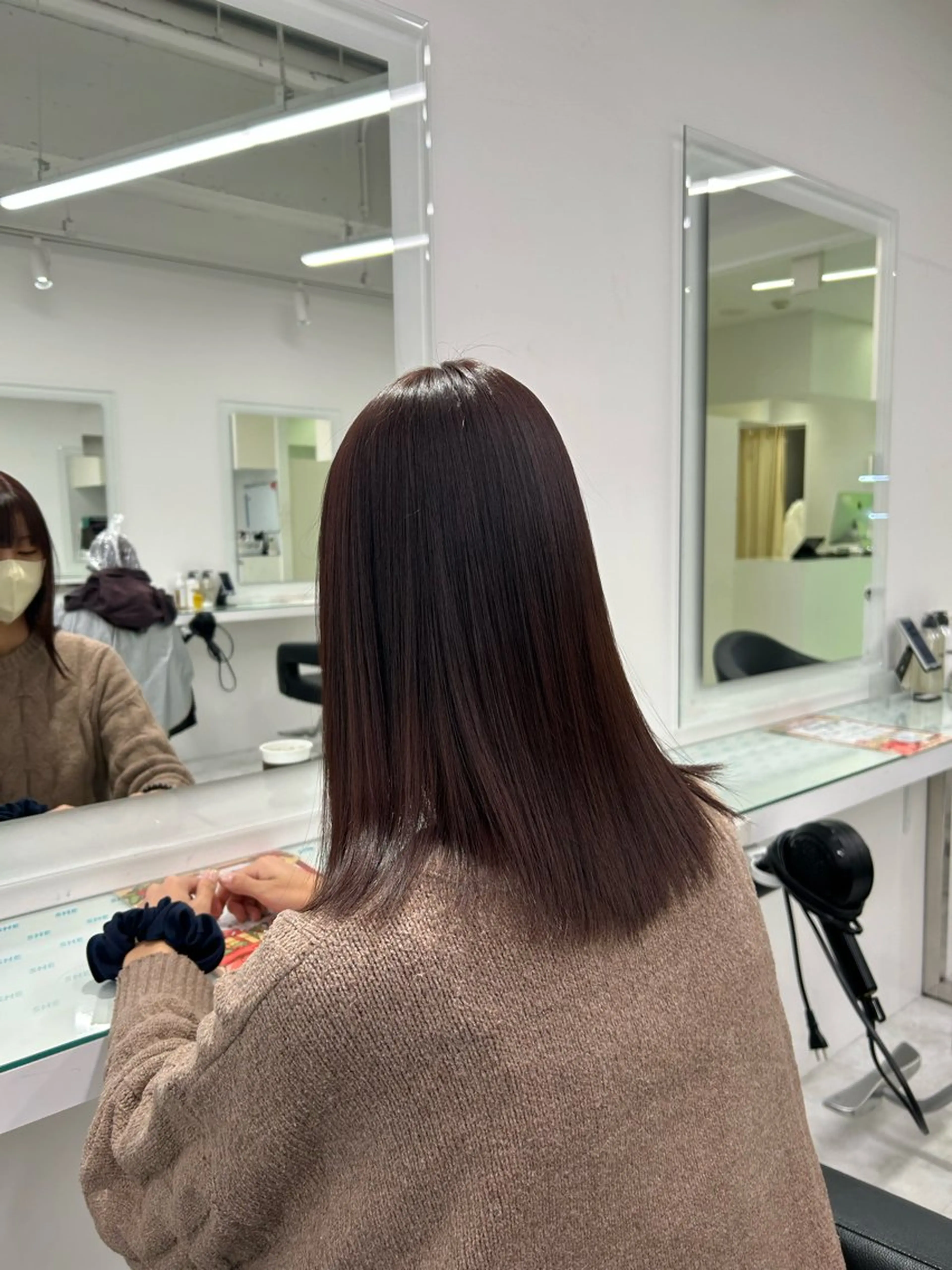 ミディアム カラー ヘアカラー ブリーチ無し透明感 🕊AZUSAのヘアスタイル