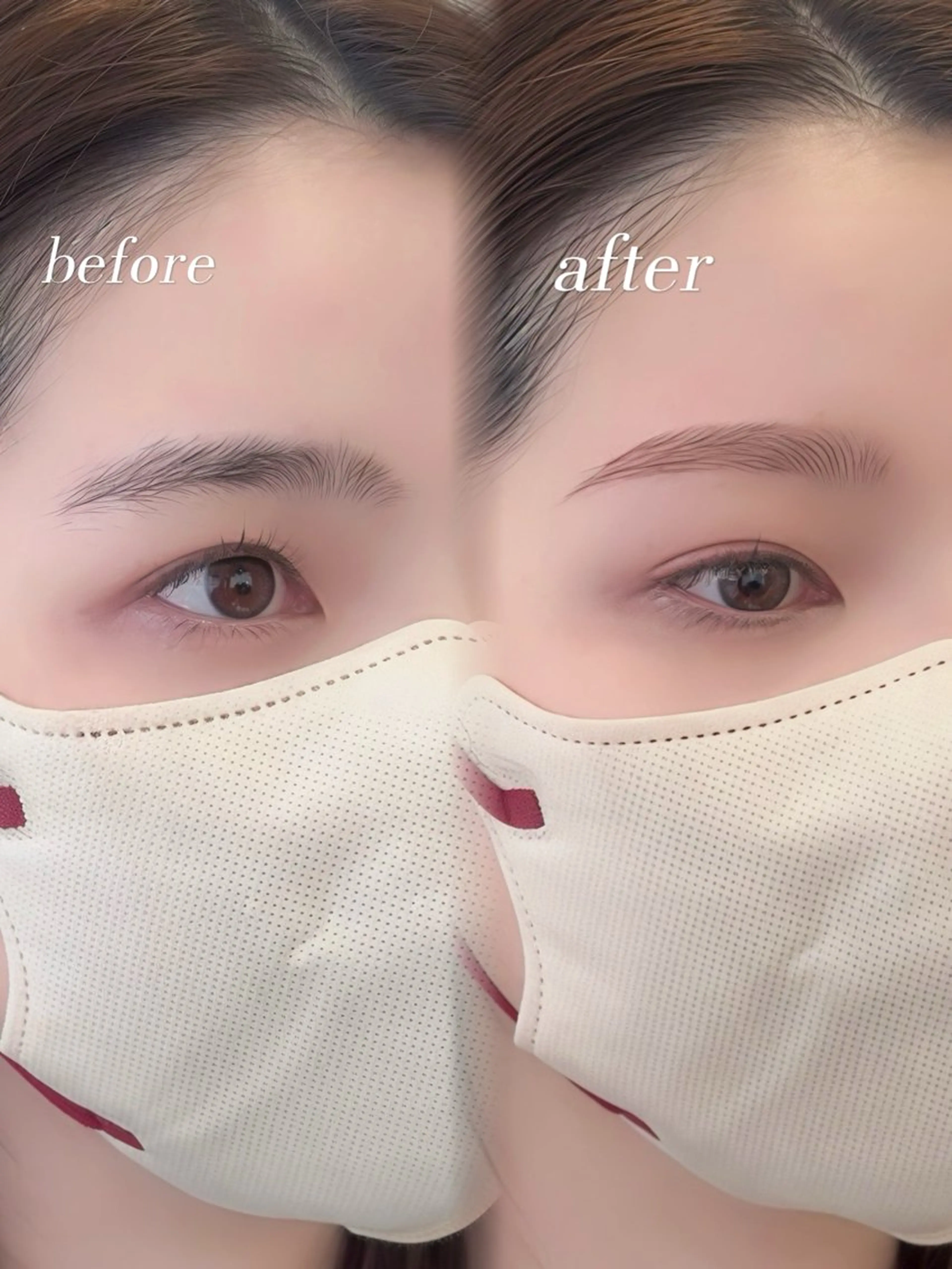 アイブロウ ワックス脱毛 アンフルール SANAのマツエク・マツパデザイン