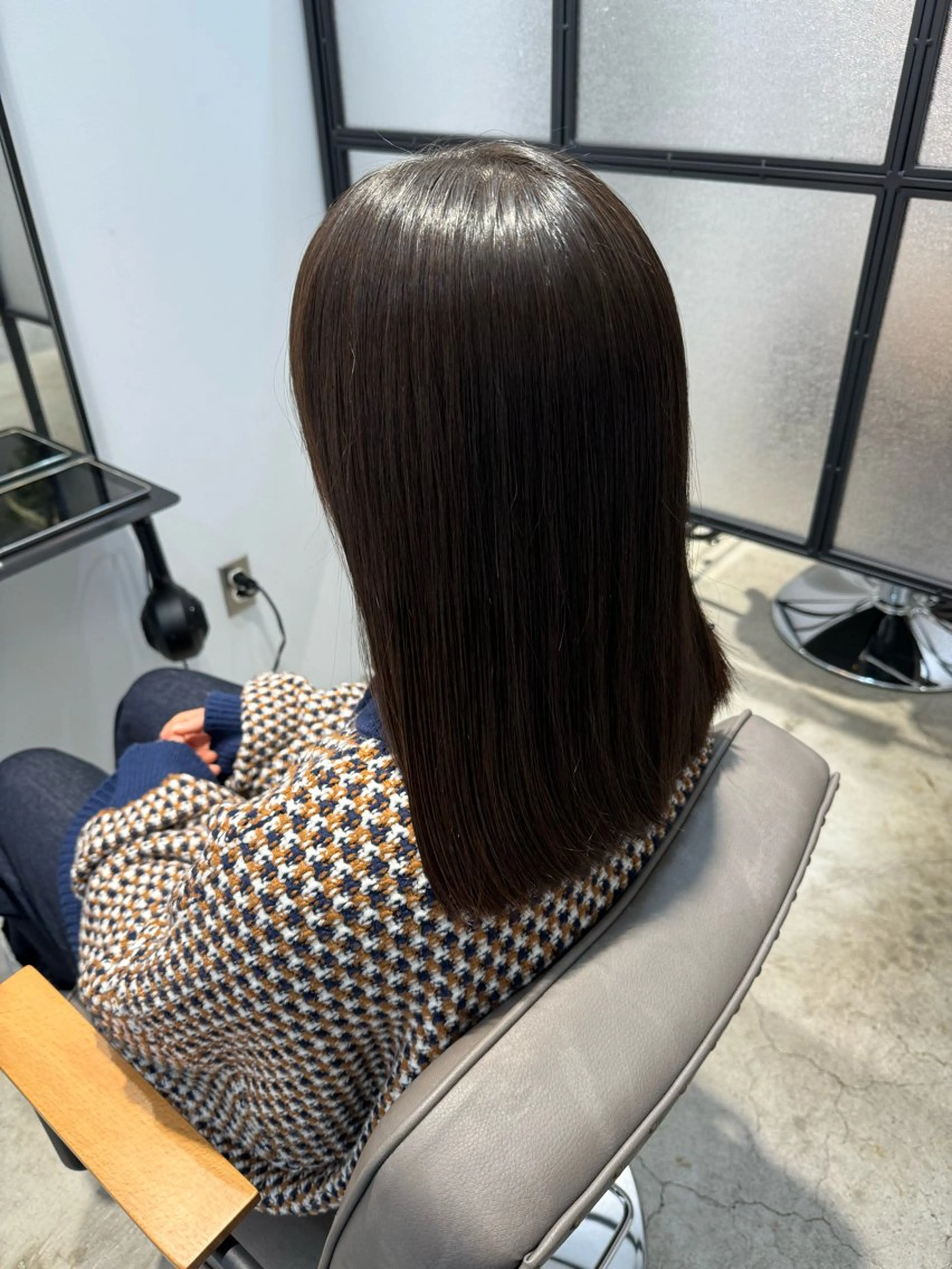 セミロング 縮毛矯正 トリートメント 髪質改善/縮毛矯正 齊藤謙介のヘアスタイル