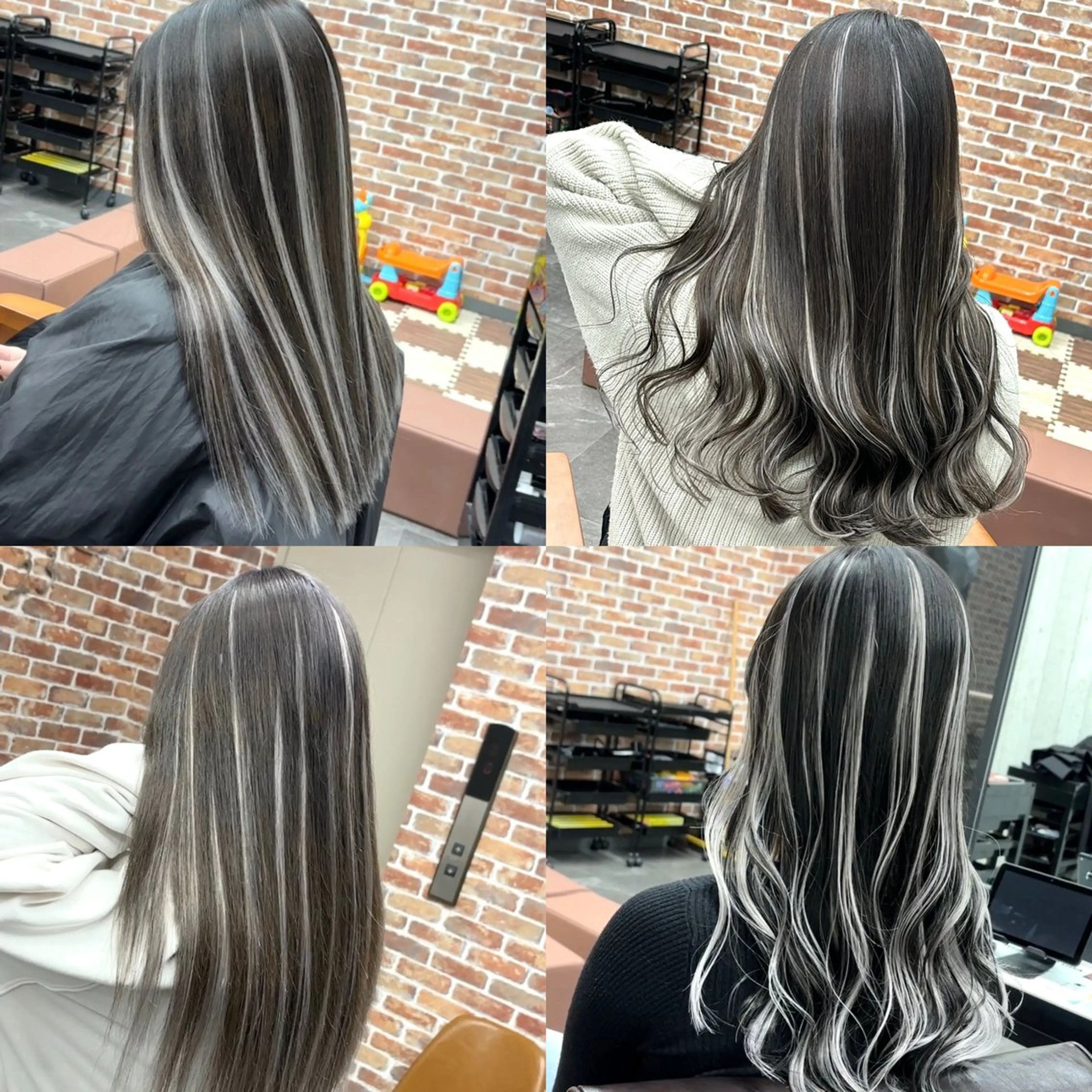 ロング エクステ カット ヘアカラー ギャルの革命児 秀斗のヘアスタイル