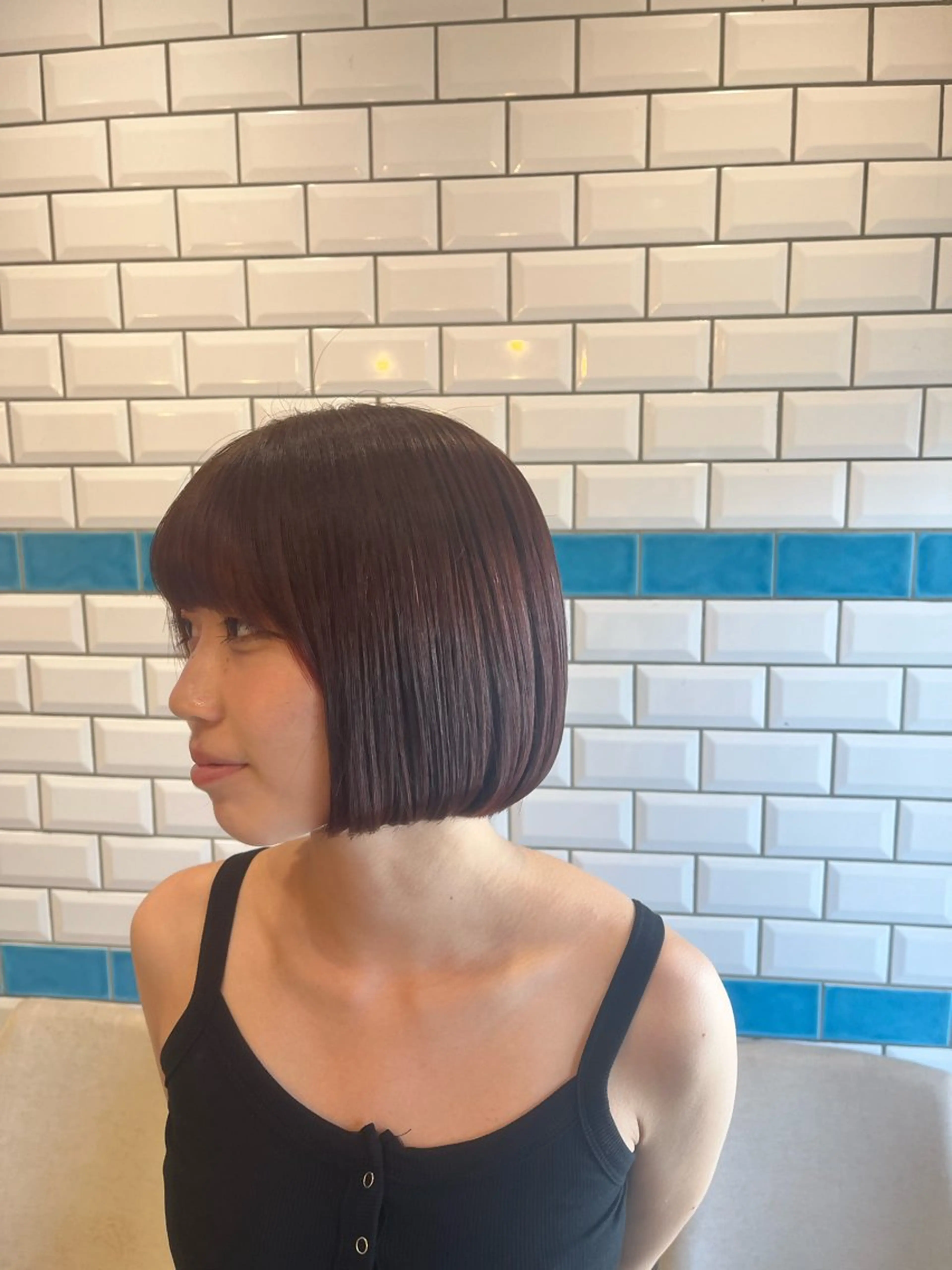 ショート ボブ 顔周りカット いろあそび所属・カットモデル無料✨ 募集中✂️みなみ♥️のヘアスタイル