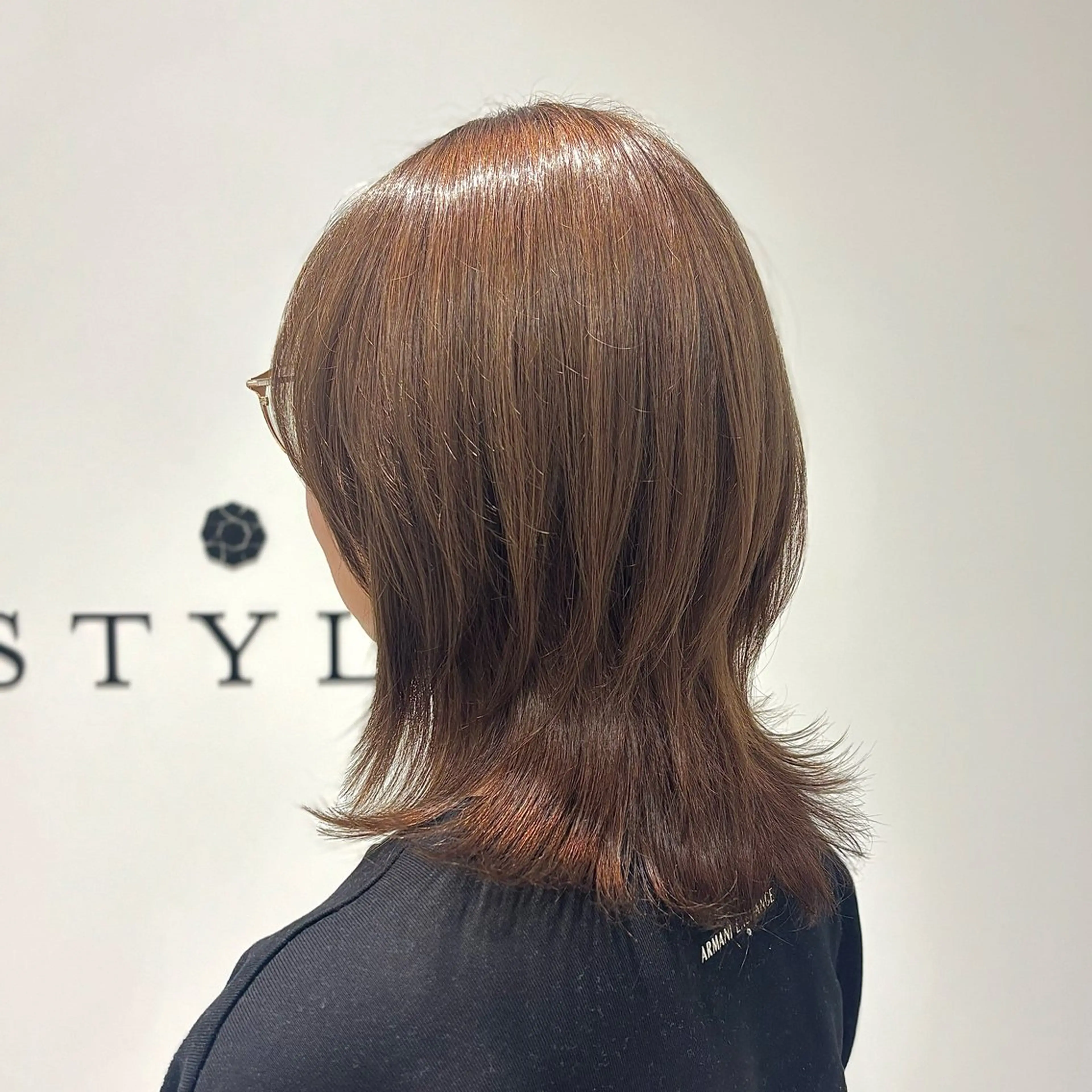 セミロング ハイレイヤー レイヤーカット カット 艶カラー💟アレンジ すなおのヘアスタイル