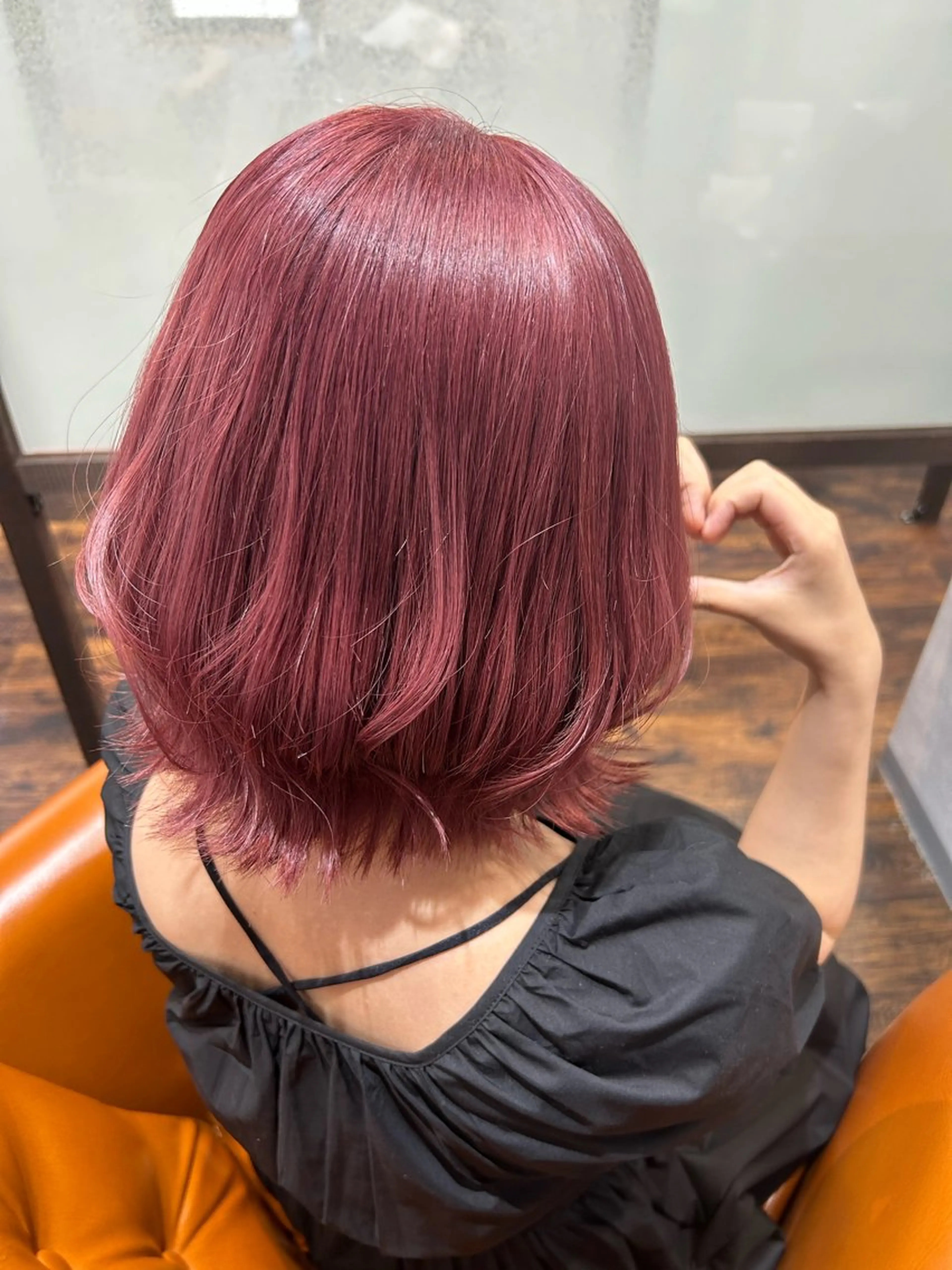 【🍒赤系限定🍒】ダブルカラー➕うる艶トリートメントの写真