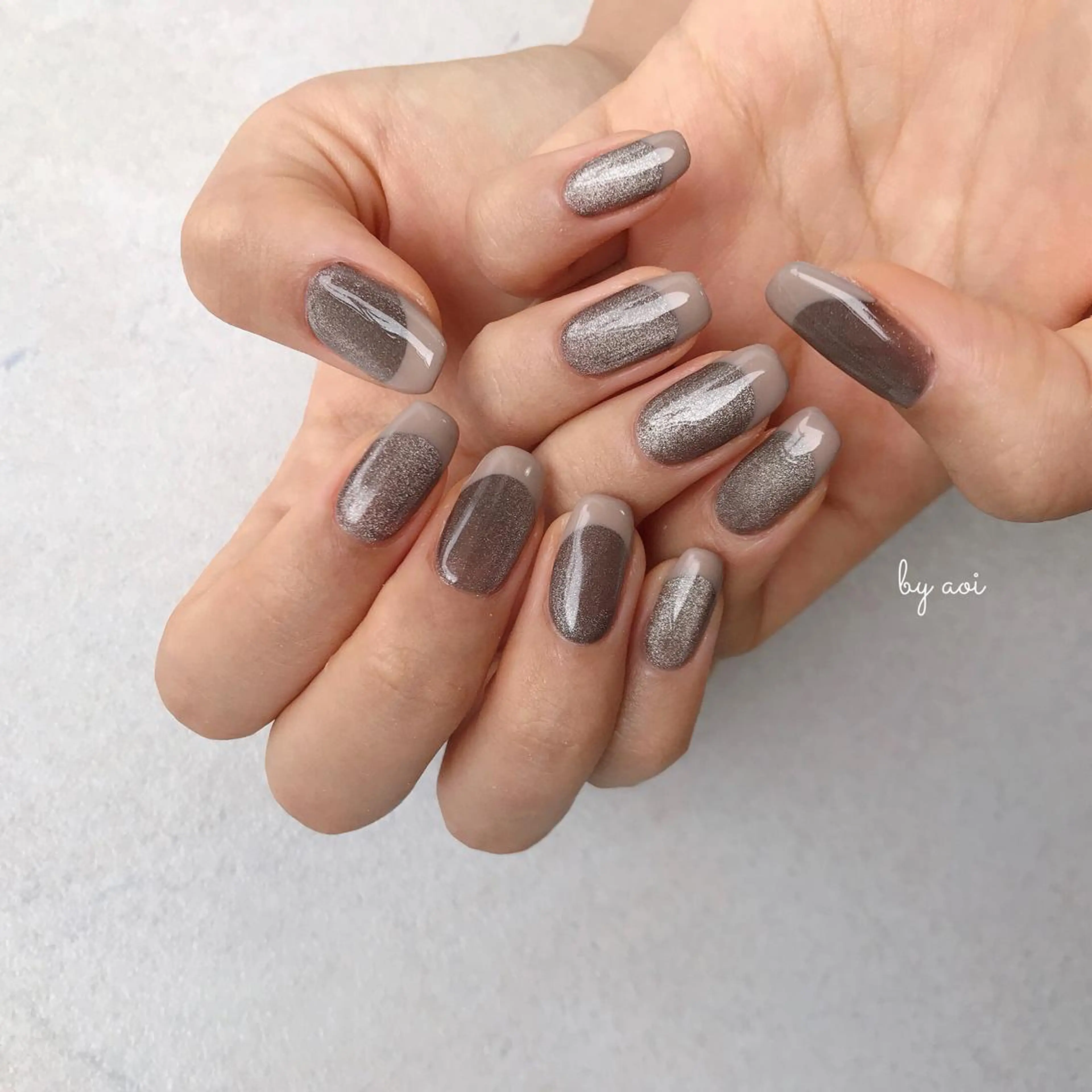 ネイル フレンチネイル マグネットネイル ハンドネイル フットネイル Utopia nail_のネイルデザイン