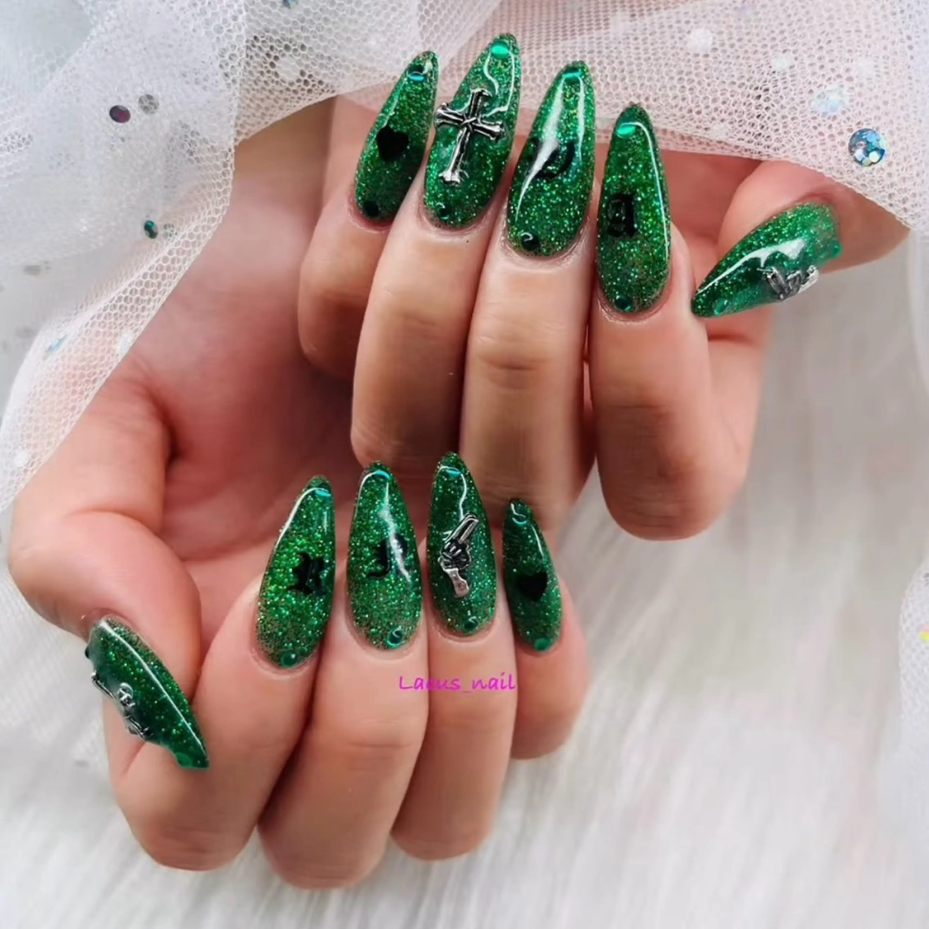 ネイル アートネイル スカルプネイル Nail Salon Lacusのネイルデザイン