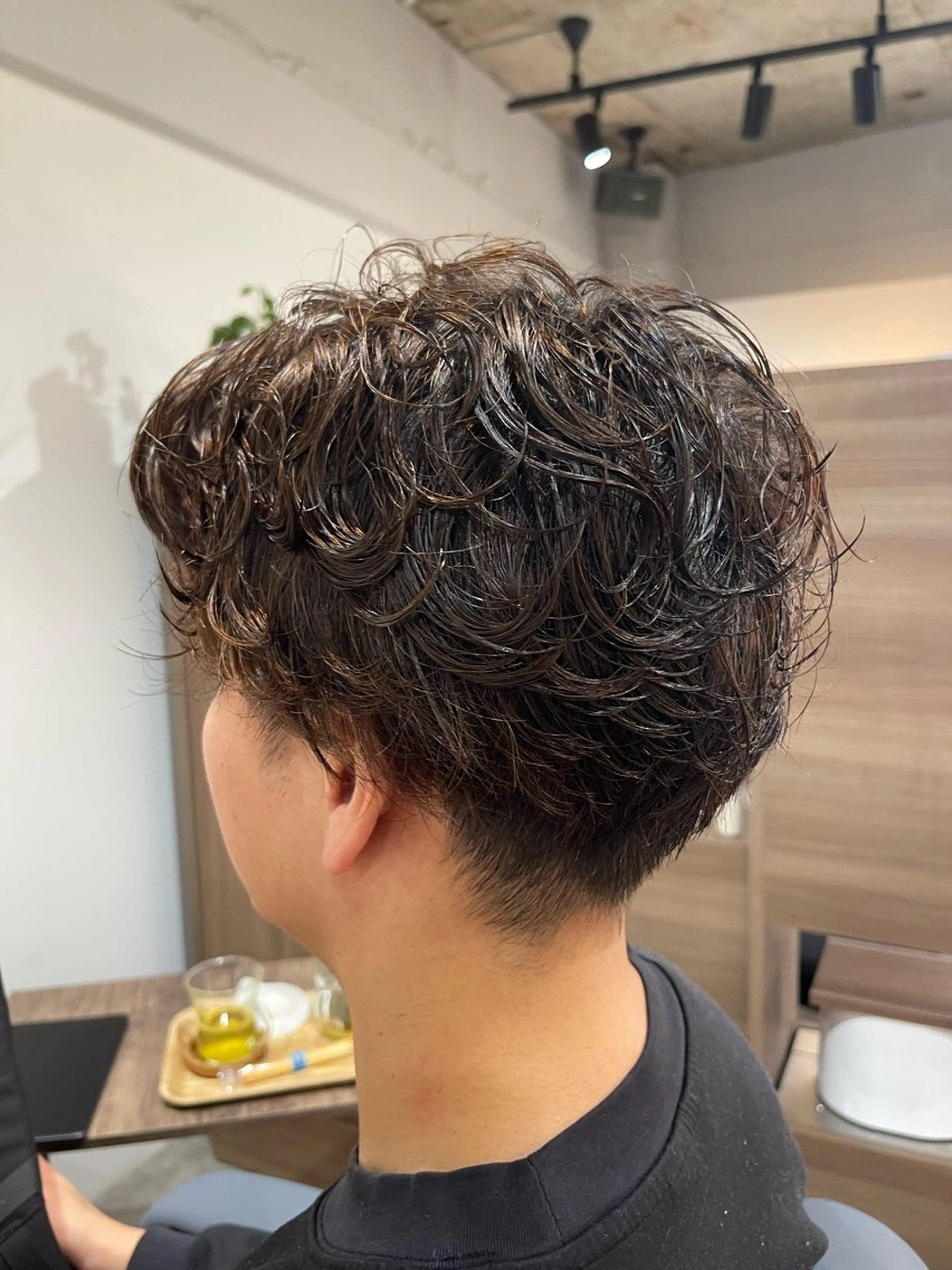 ショート AID_都立大学所属・林 亮太/ メンズ/メンズパーマのヘアスタイル