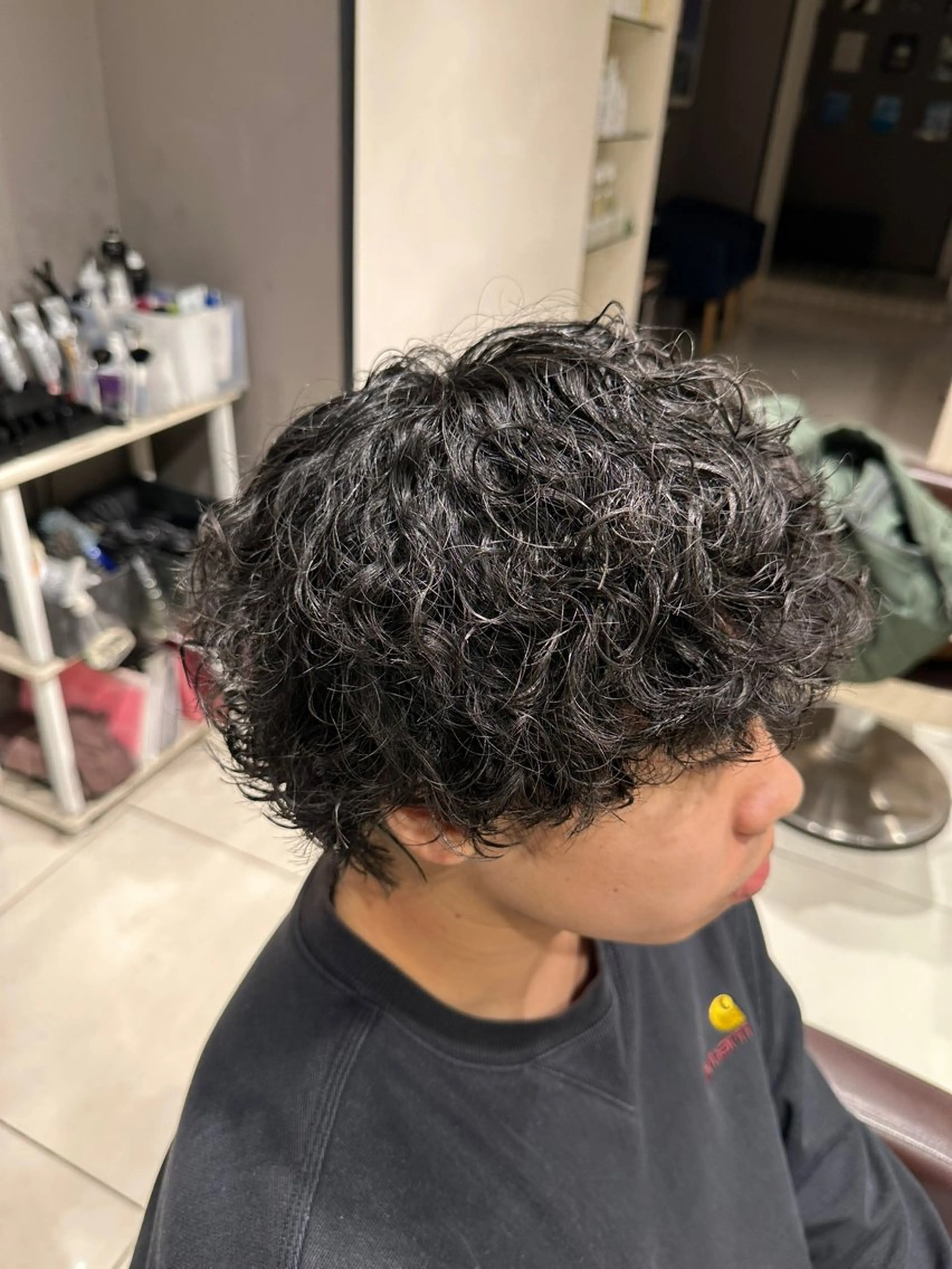 メンズ メンズパーマ プードルパーマ プードルパーマ メンズカット募集 /レンのヘアスタイル