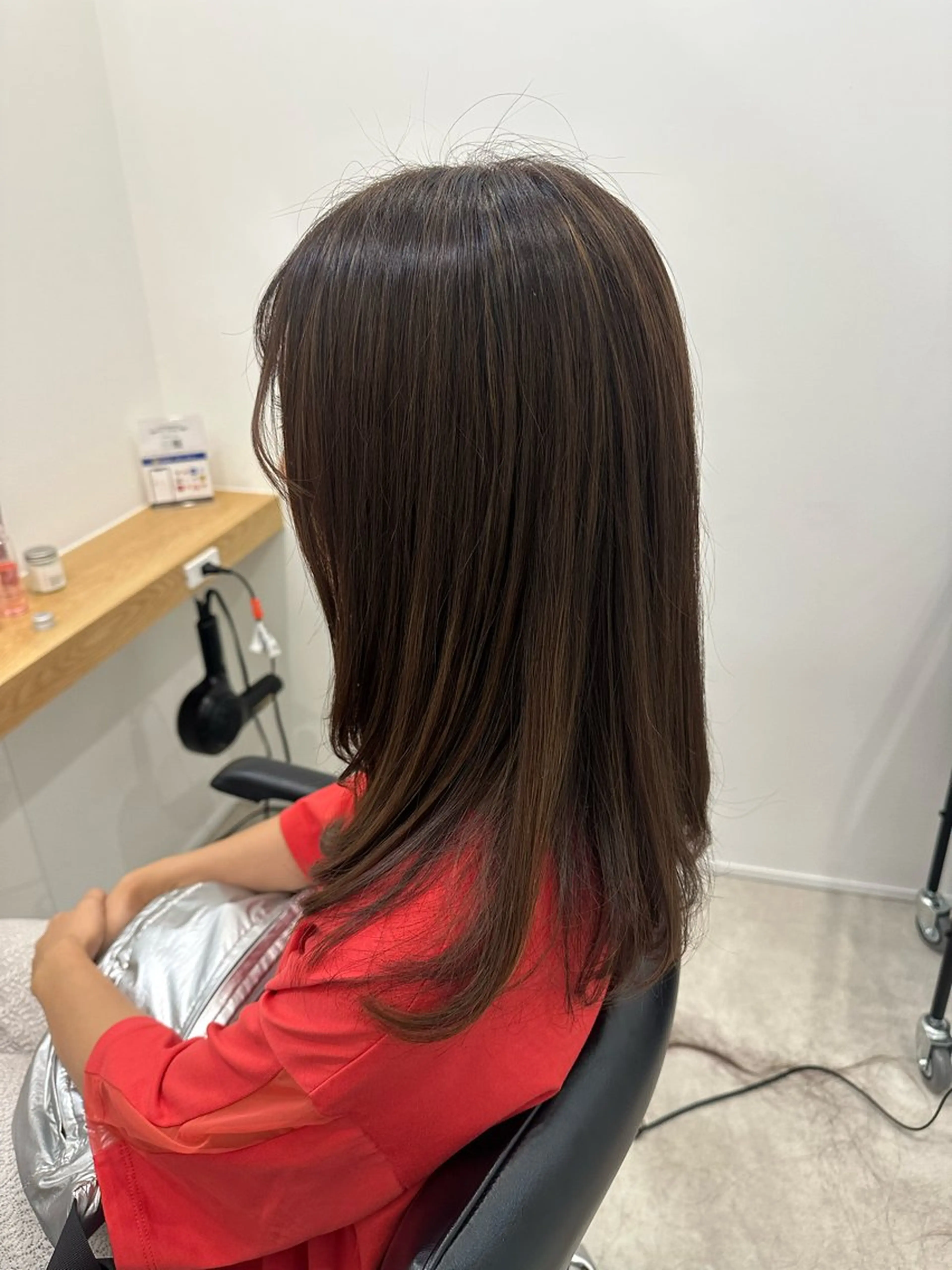 セミロング カラー カット ヘアカラー 海外ヘア/ワンカラー 🍒nao.のヘアスタイル