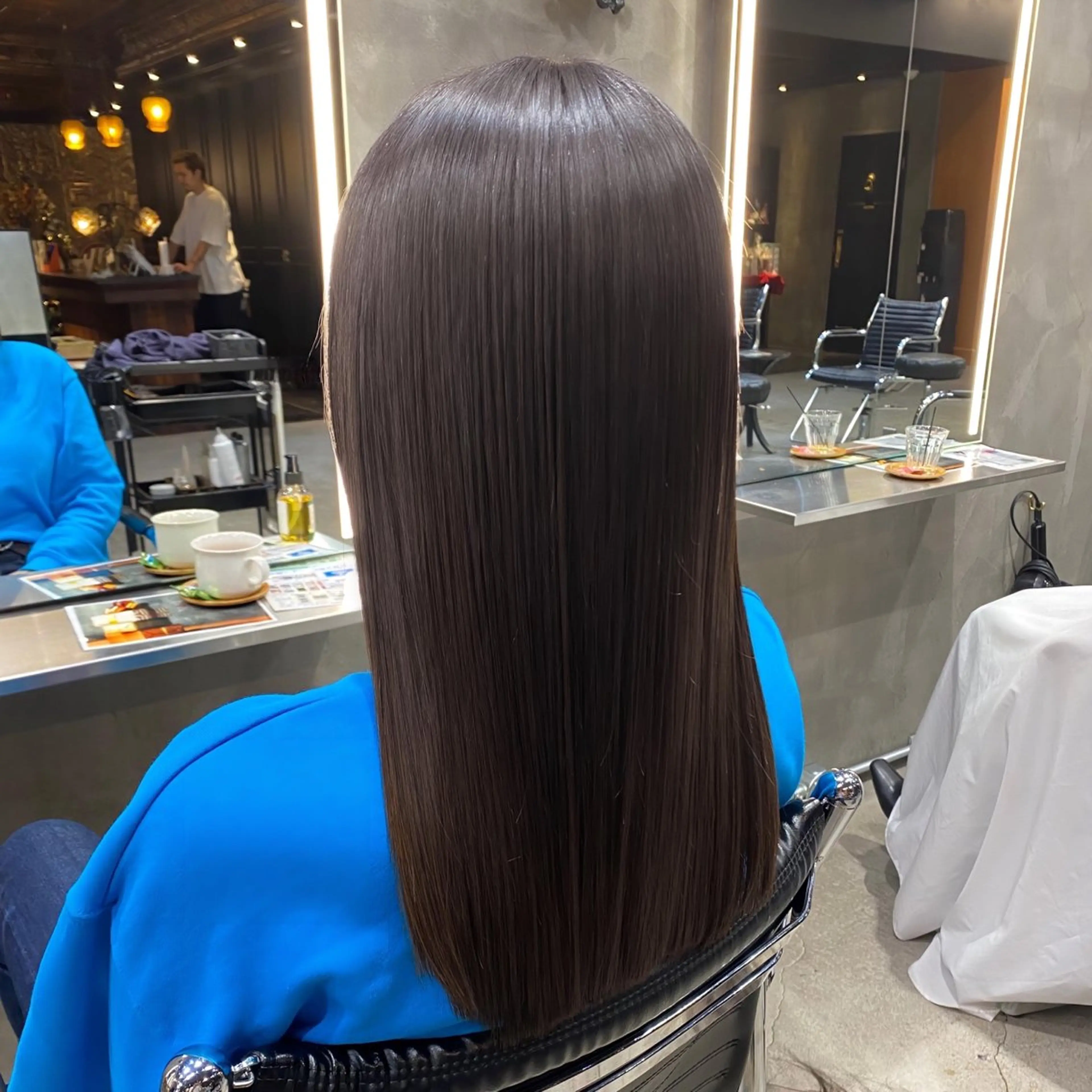 カラー ブリーチなしダブル カラー🧸🐺陽介のヘアスタイル