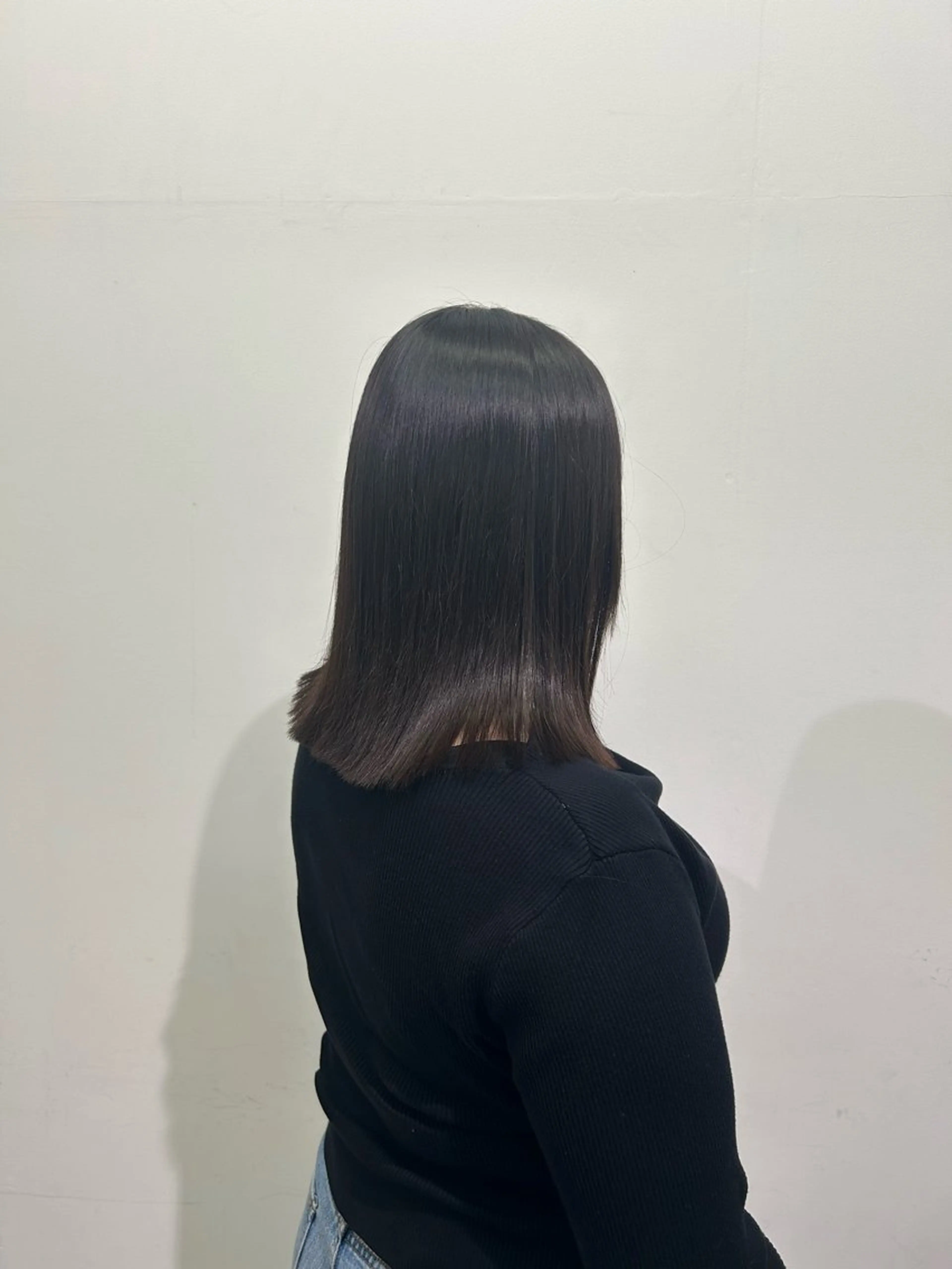 ミディアム 縮毛矯正 玉寄 きらのヘアスタイル