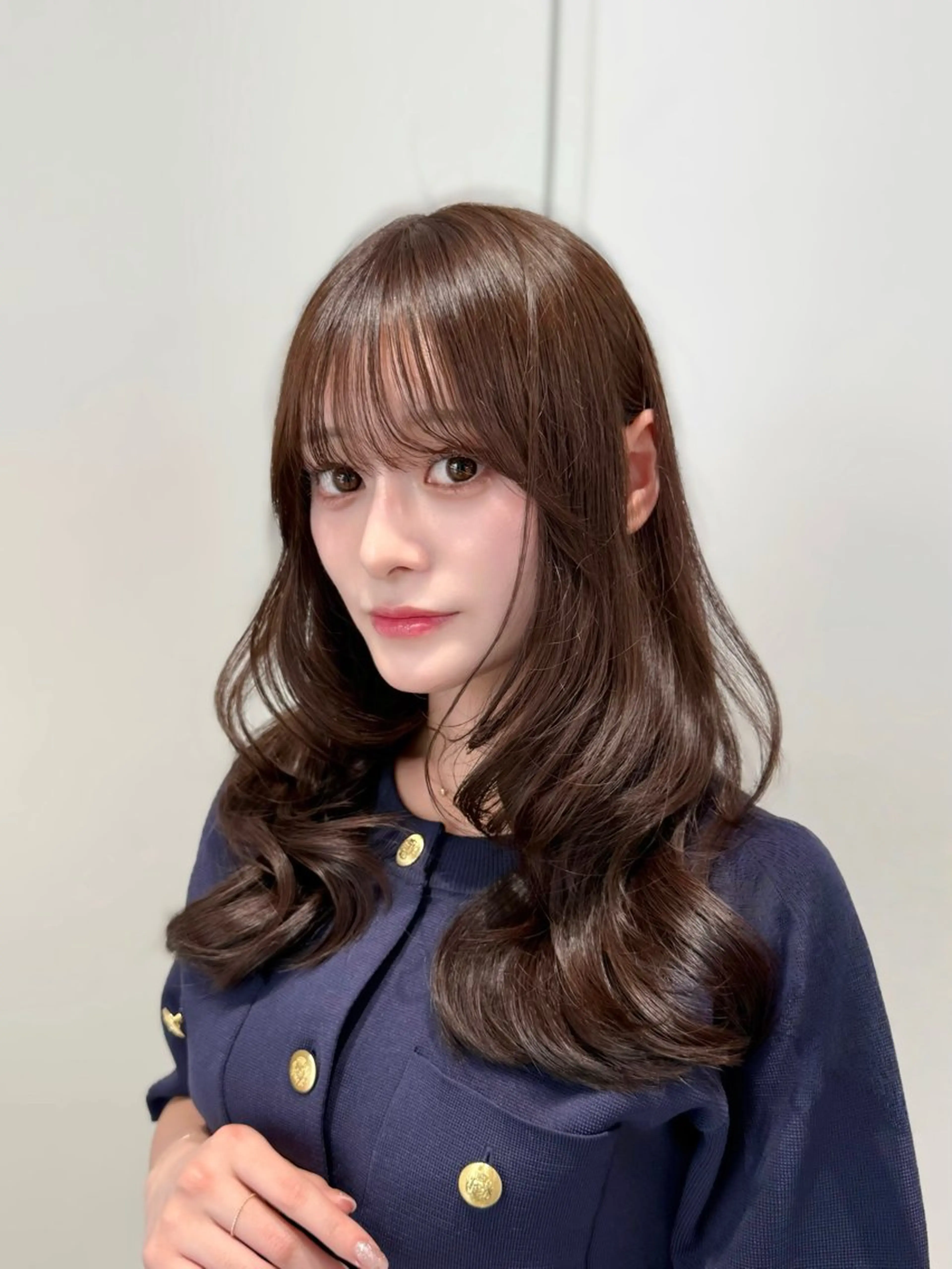 【🌟🇰🇷似合わせ小顔効果🇰🇷🌟】顔周りカット+高発色フルカラー+高保湿ケラチントリートメントの写真