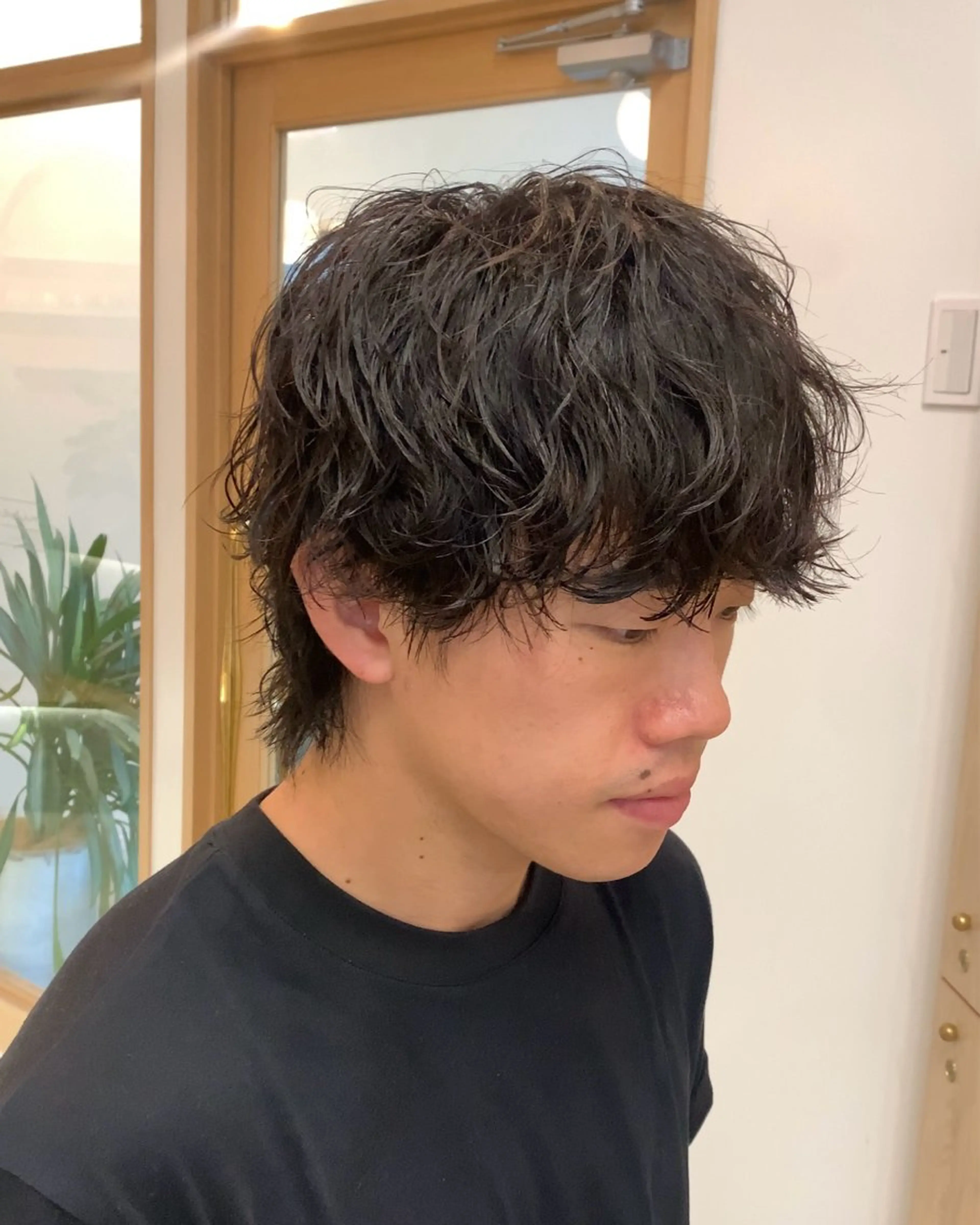 パーマ メンズ 波巻きパーマ メンズウルフカット ウルフカット 🫧hinaco 🫧のヘアスタイル