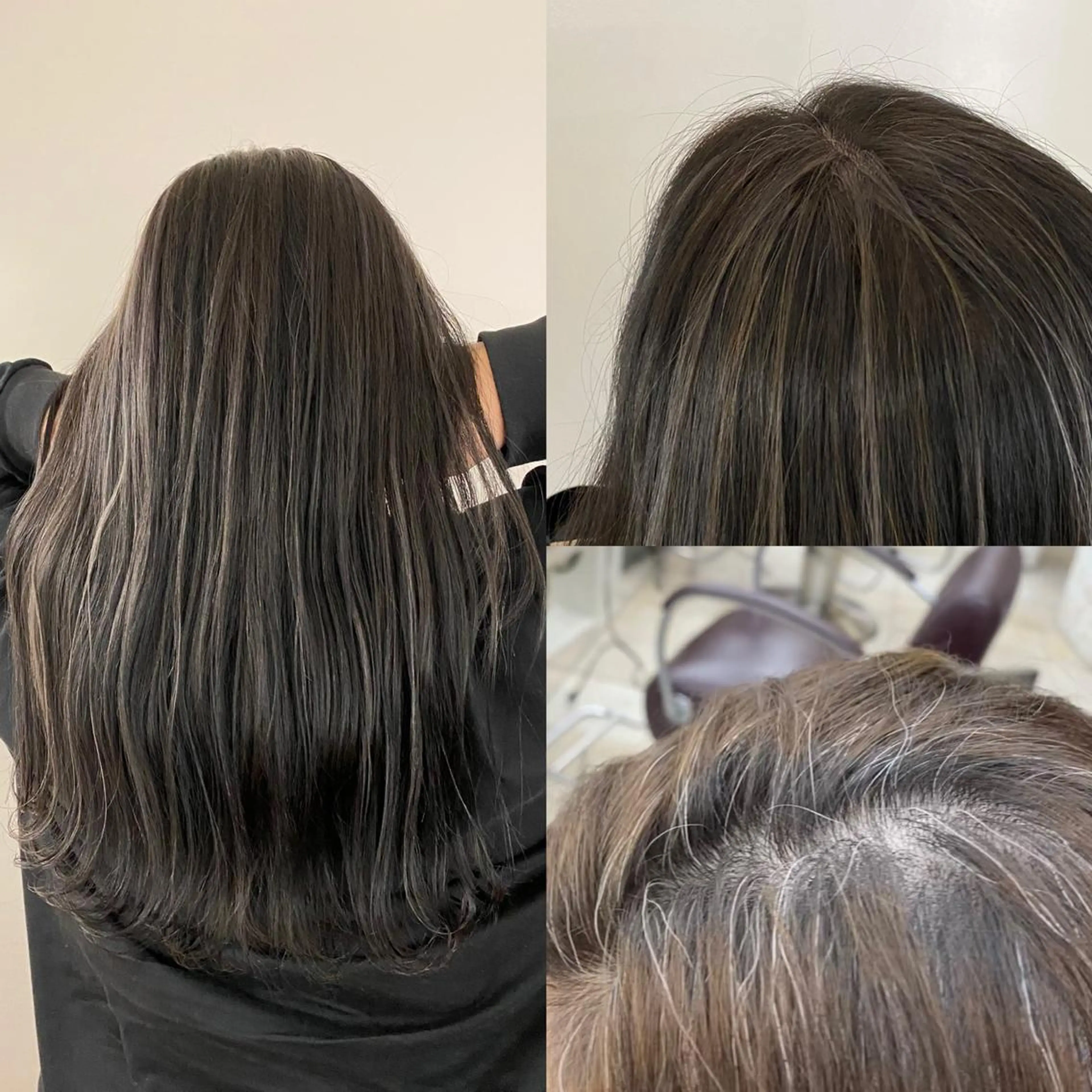 セミロング カラー Euphoria 店長　石橋のヘアスタイル