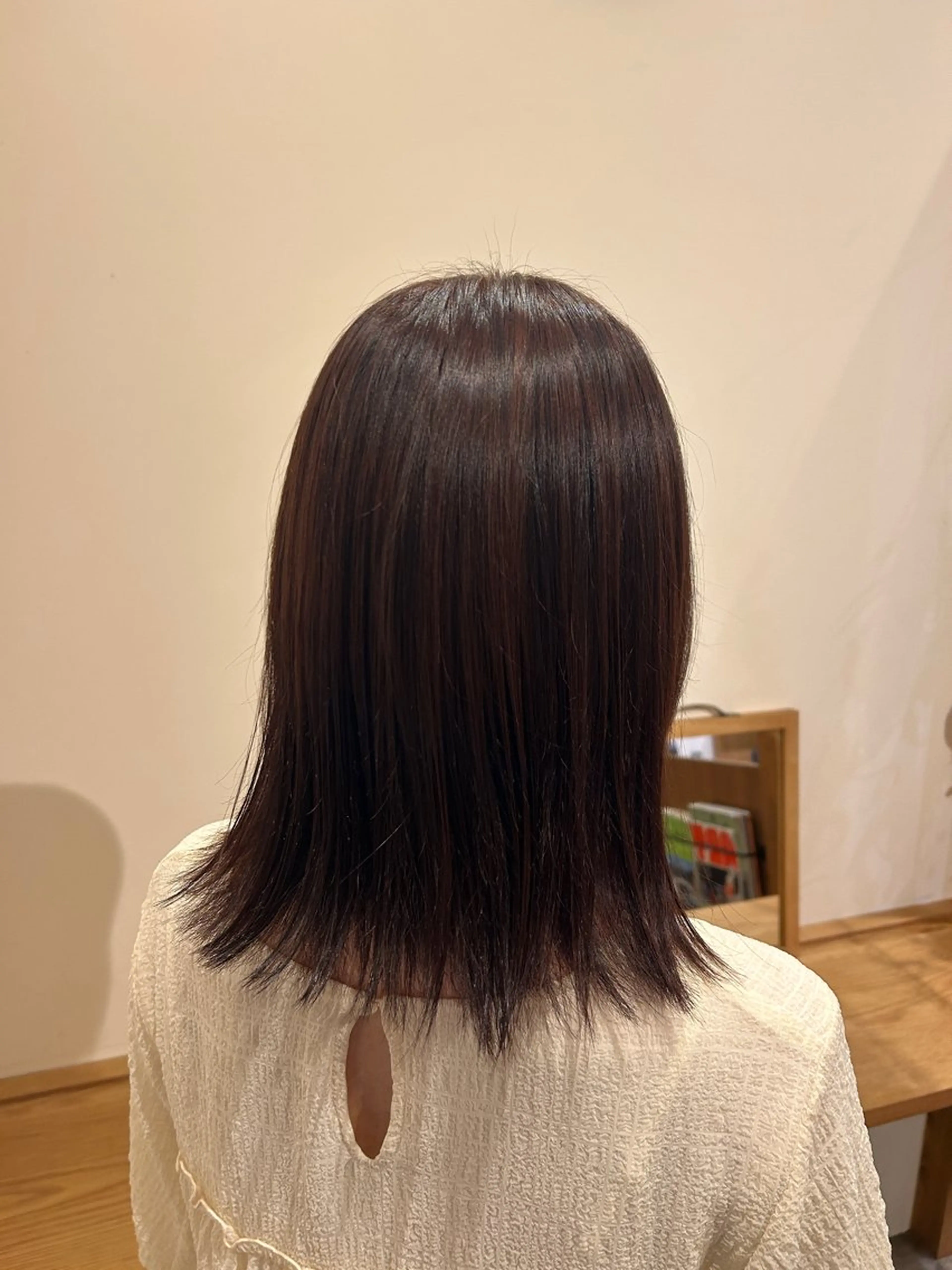 ミディアム カラー ヘアカラー 🤍江坂 ハヤシアヤナ🤍のヘアスタイル