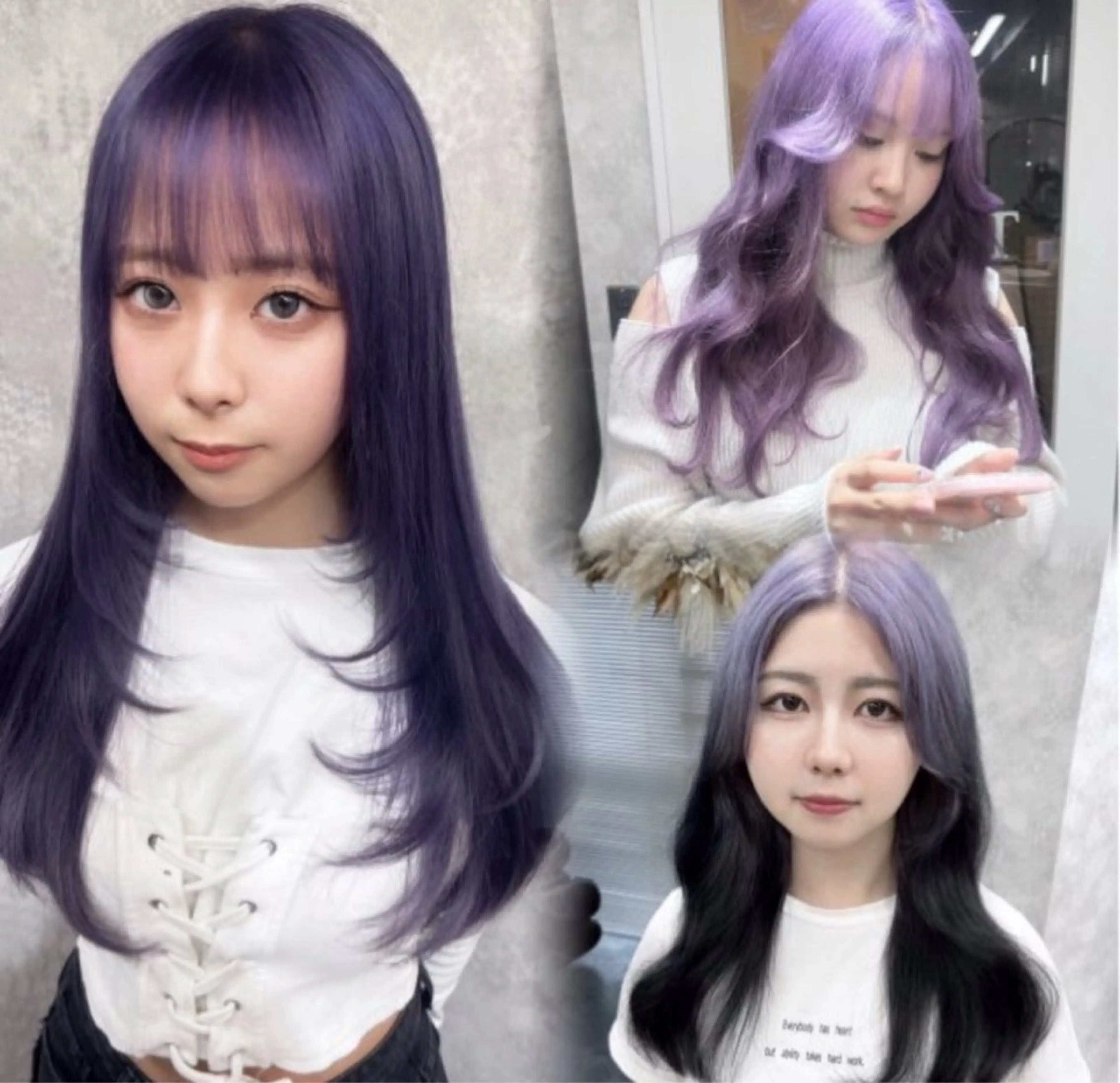 ロング 寒色/ブリーチ/💙 艶カラーYURIAのヘアスタイル