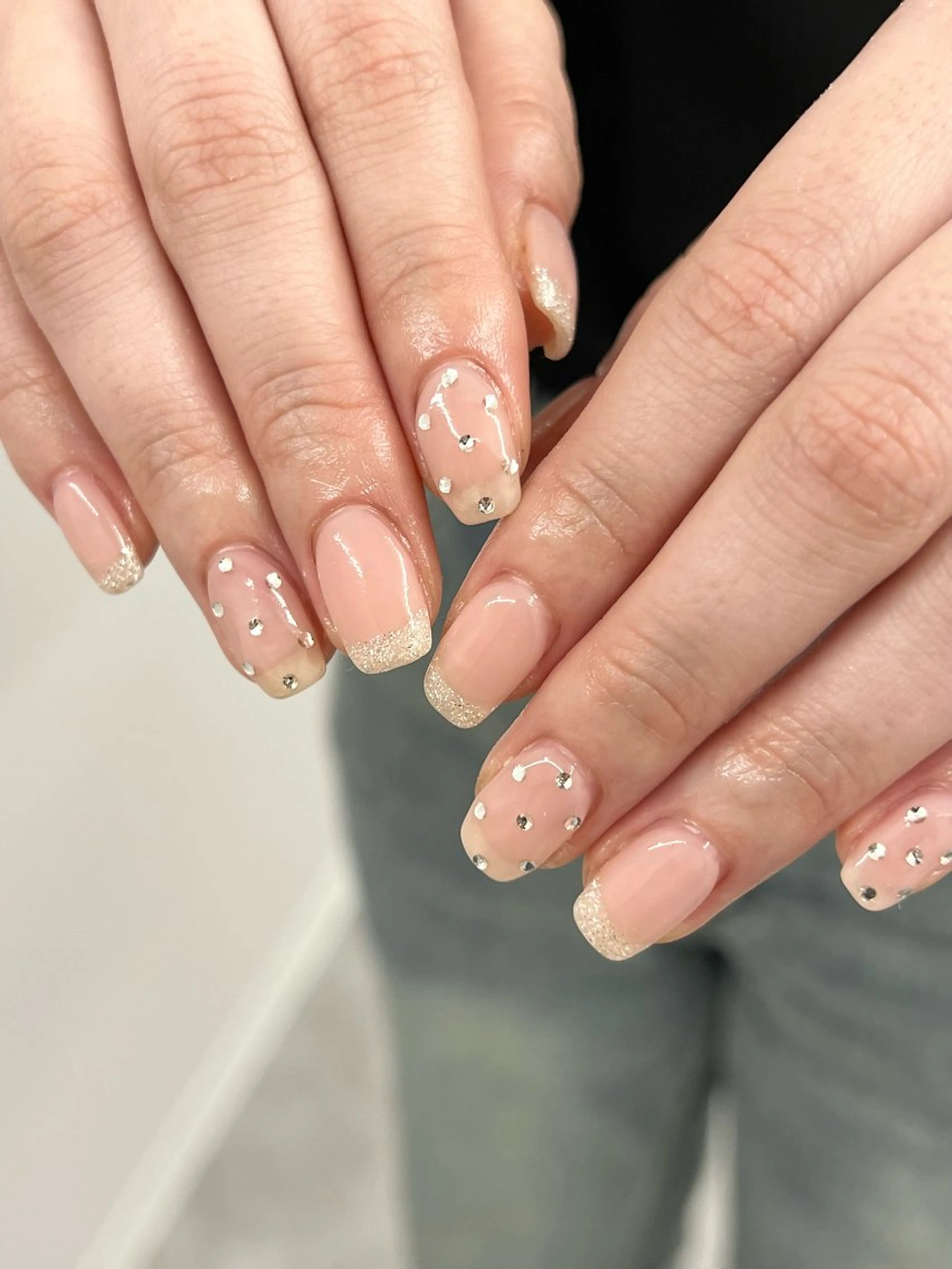 ネイル フラッシュネイル フレンチネイル ジェルネイル マグネットネイル ニュアンスネイル ハンドネイル ハンドケア Bana_ Nailのネイルデザイン