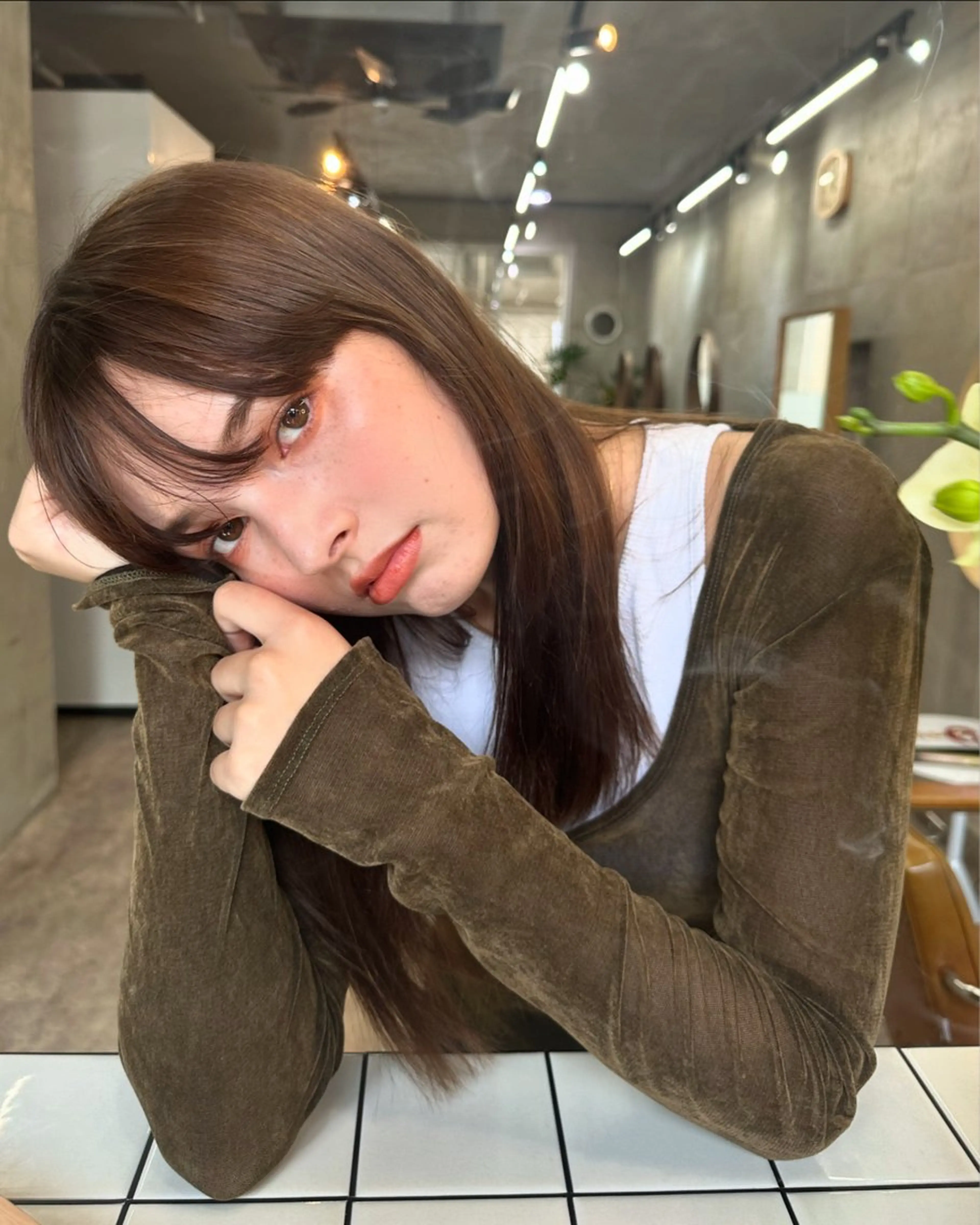 ロング カラー ベージュカラー ブリーチ ケアブリーチ 透明感カラー ダブルカラー SALT WATER所属・🫐 𝐌𝐚𝐨 🫐ボブモデル募集のヘアスタイル