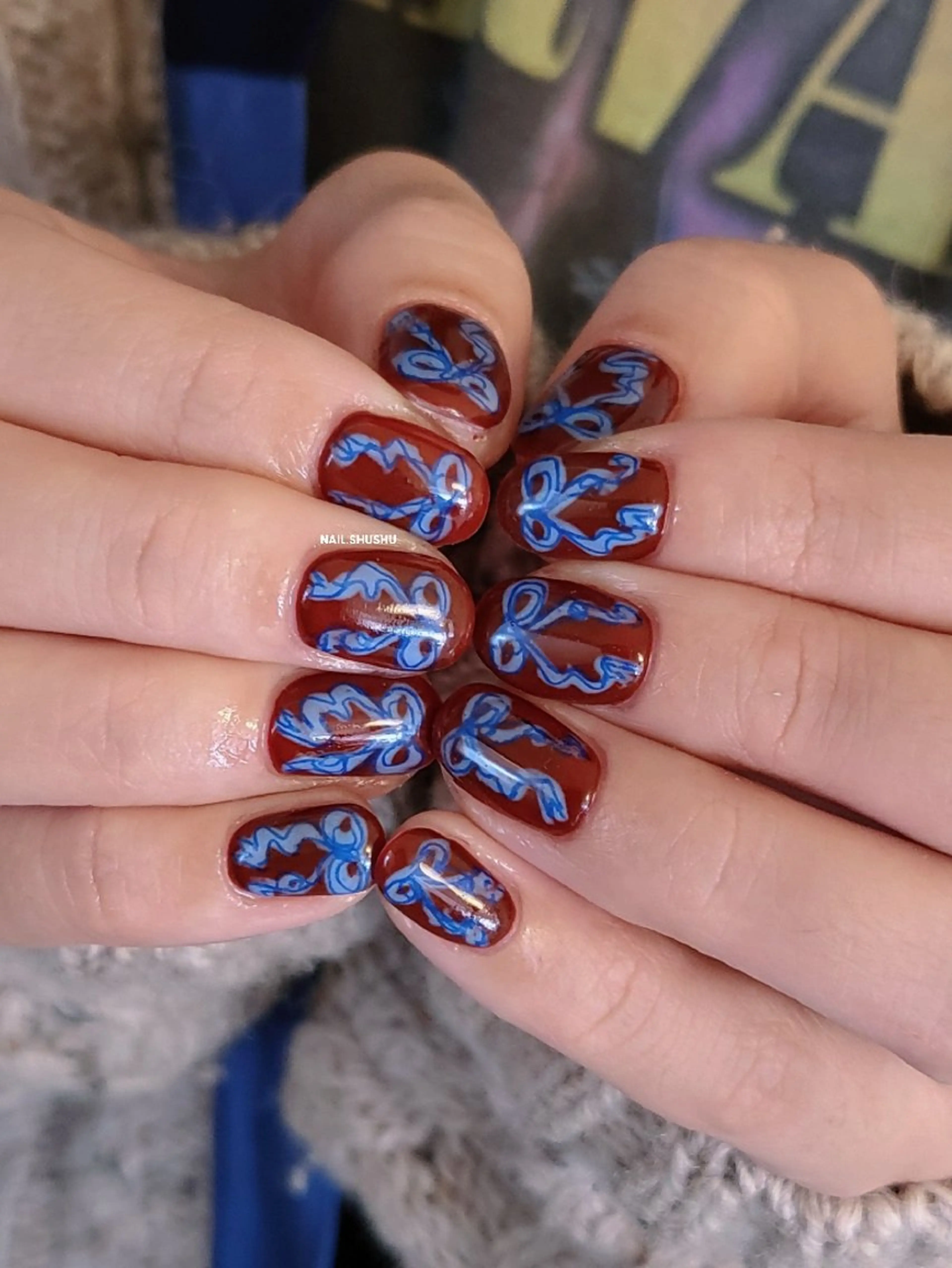 ネイル ハンドネイル 3dパーツ/流行り 👧shushu❤️のネイルデザイン