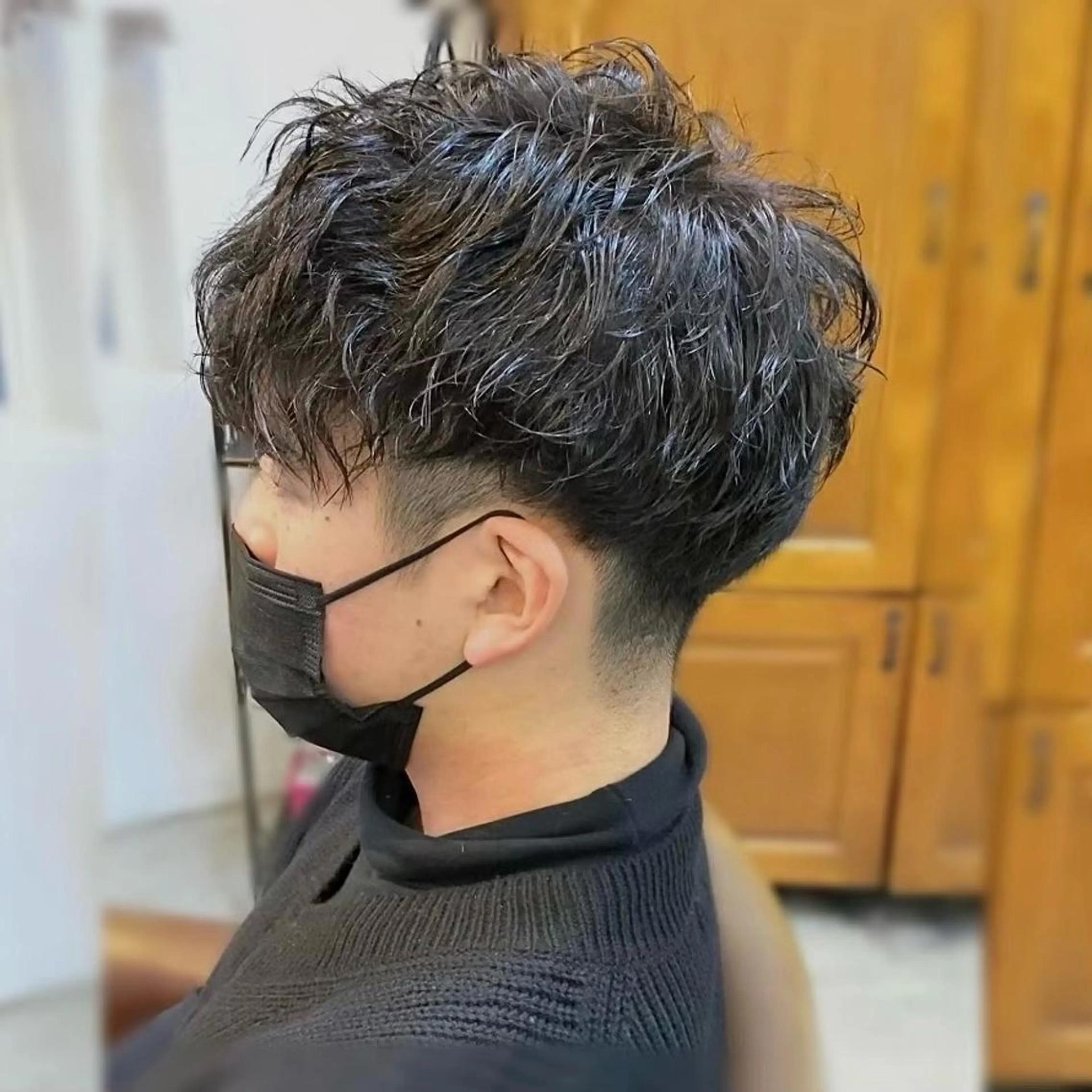 パーマ メンズ メンズパーマ スパイラルパーマ カット パーマ Vicke所属・メンズ専門/韓国風 ❤️🔥吉野あいかのヘアスタイル