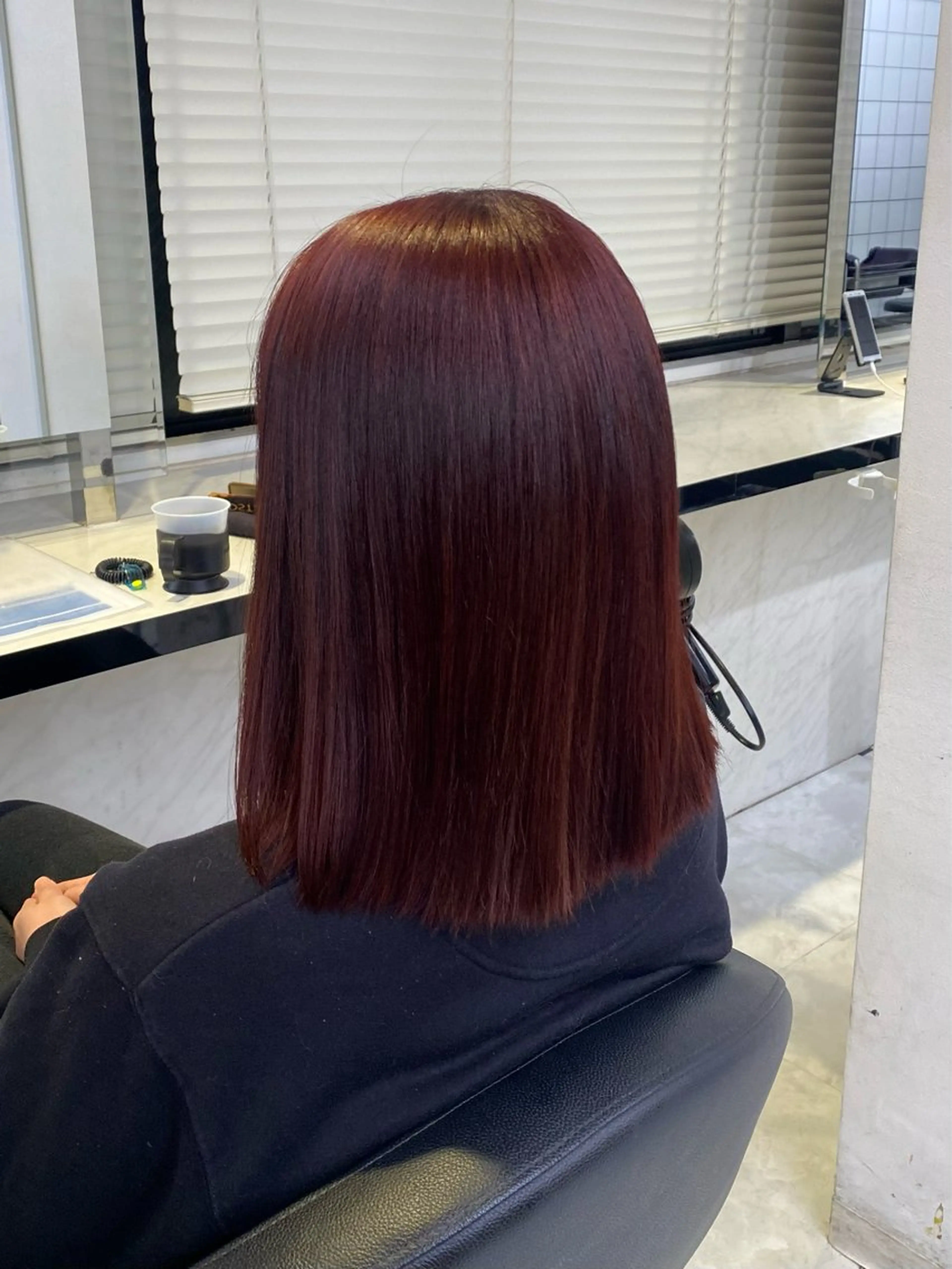 カラー 韓国ガーリー🤍暖 色カラー🤍misaのヘアスタイル