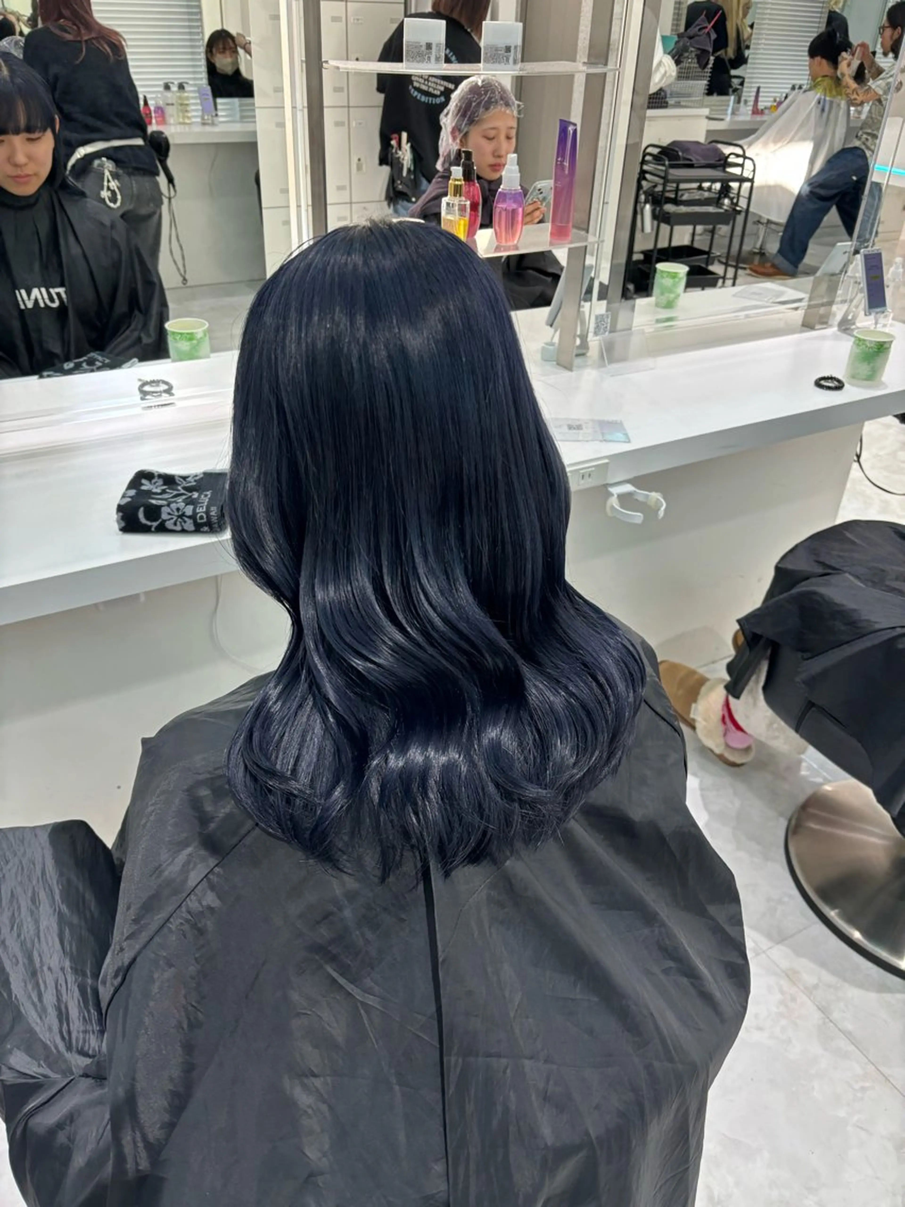 セミロング ヘアカラー トリートメント ヘッドスパ ヘアセット 都内1優しい🤍透明 感カラー🤍サツキのヘアスタイル