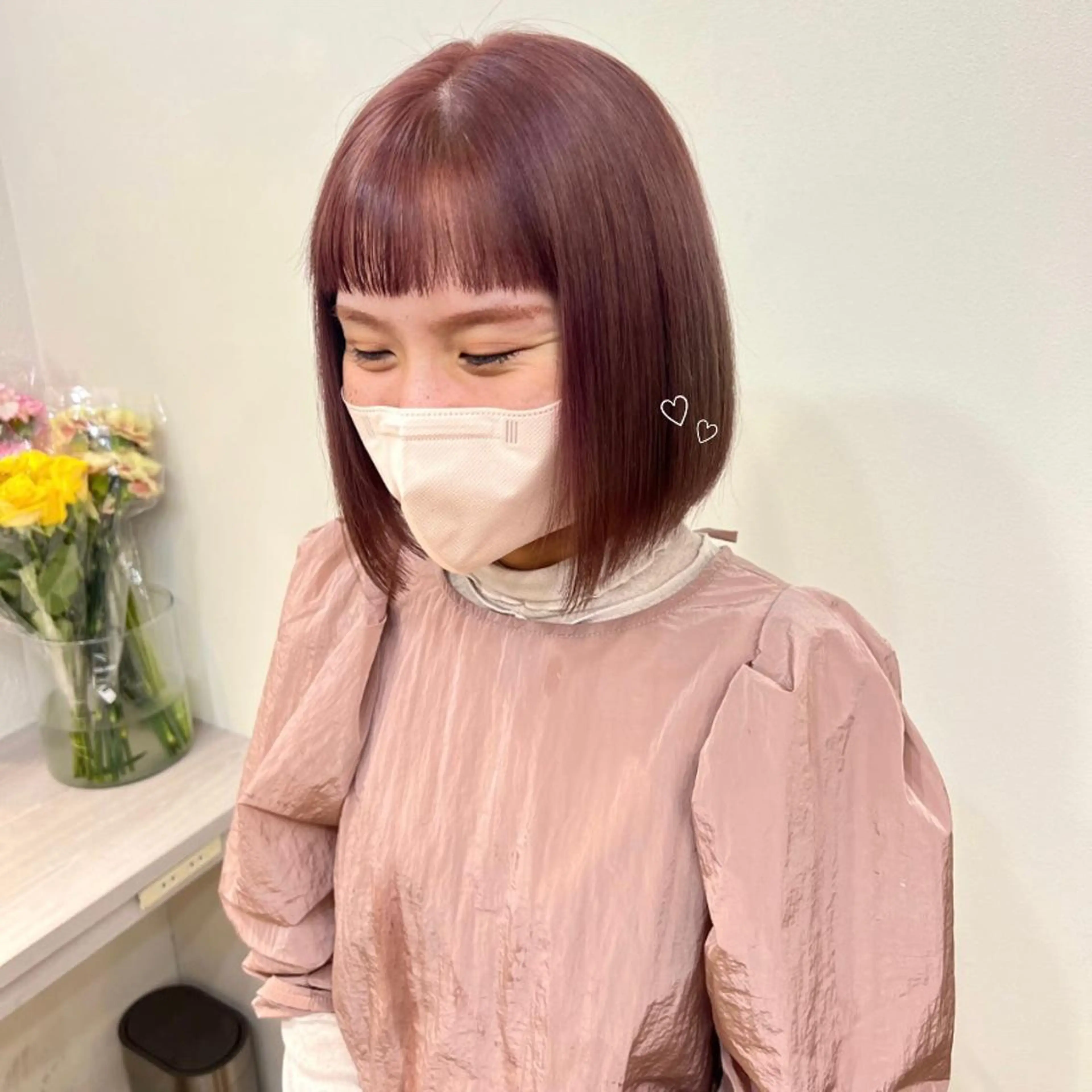ミディアム カラー ベージュカラー ブリーチ ケアブリーチ 透明感カラー ダブルカラー mai 🥀 パーマモデル募集🌀のヘアスタイル