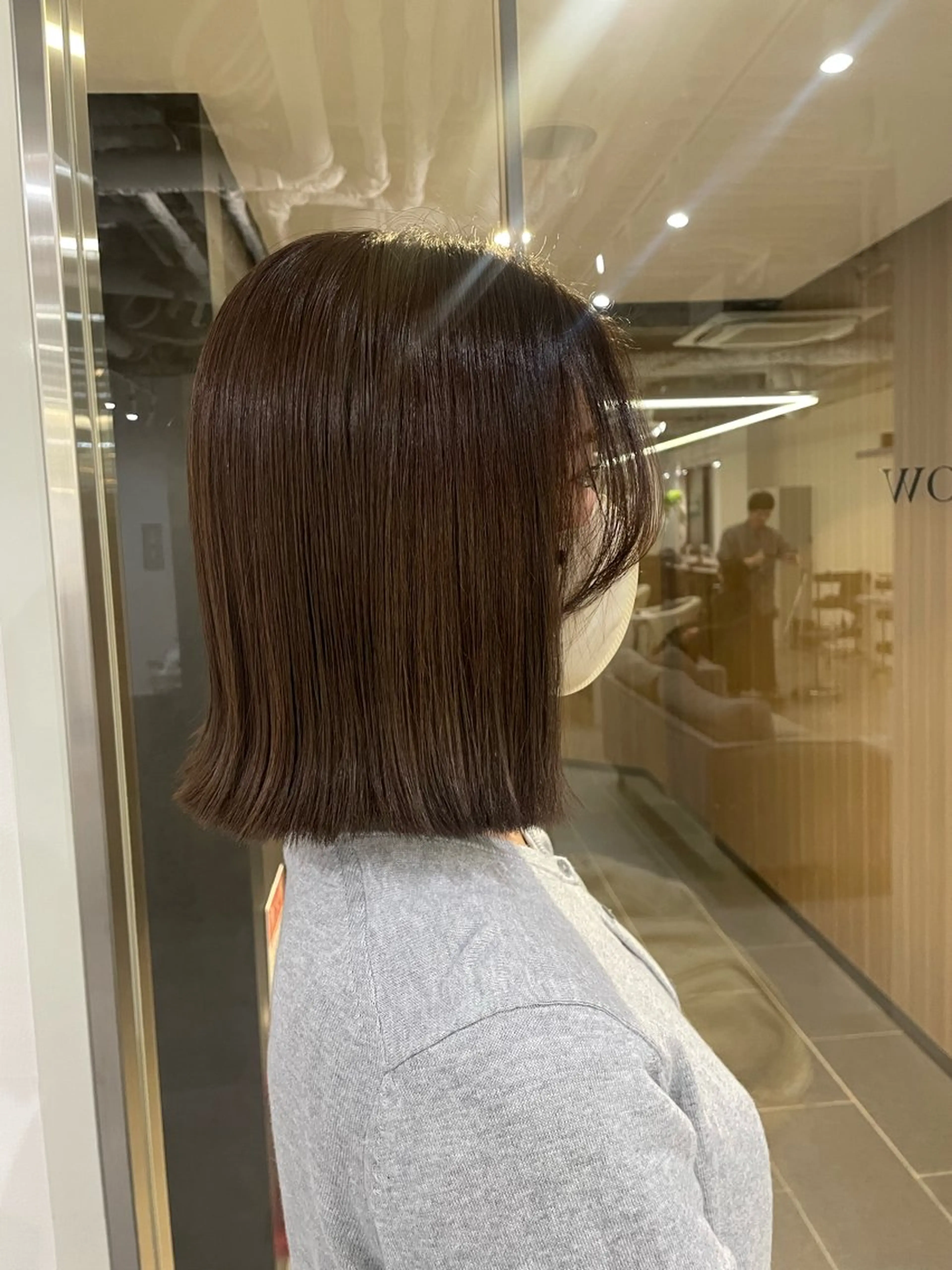 カラー グレージュ カラーモデル募集/ 森本明花のヘアスタイル