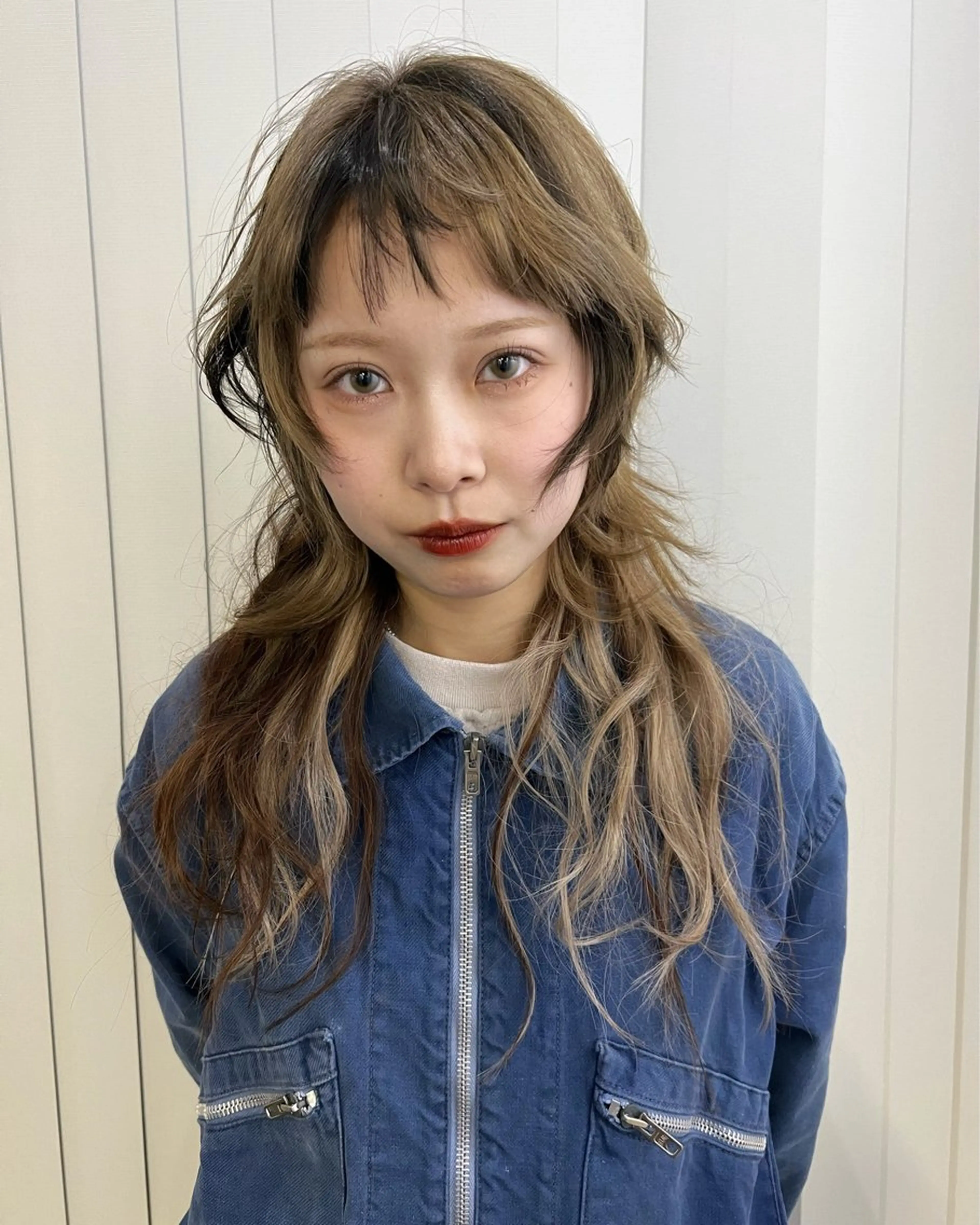 ロング カラー カット ヘアカラー haco＋所属・圧倒的デザイン力 店長🎨RENAのヘアスタイル