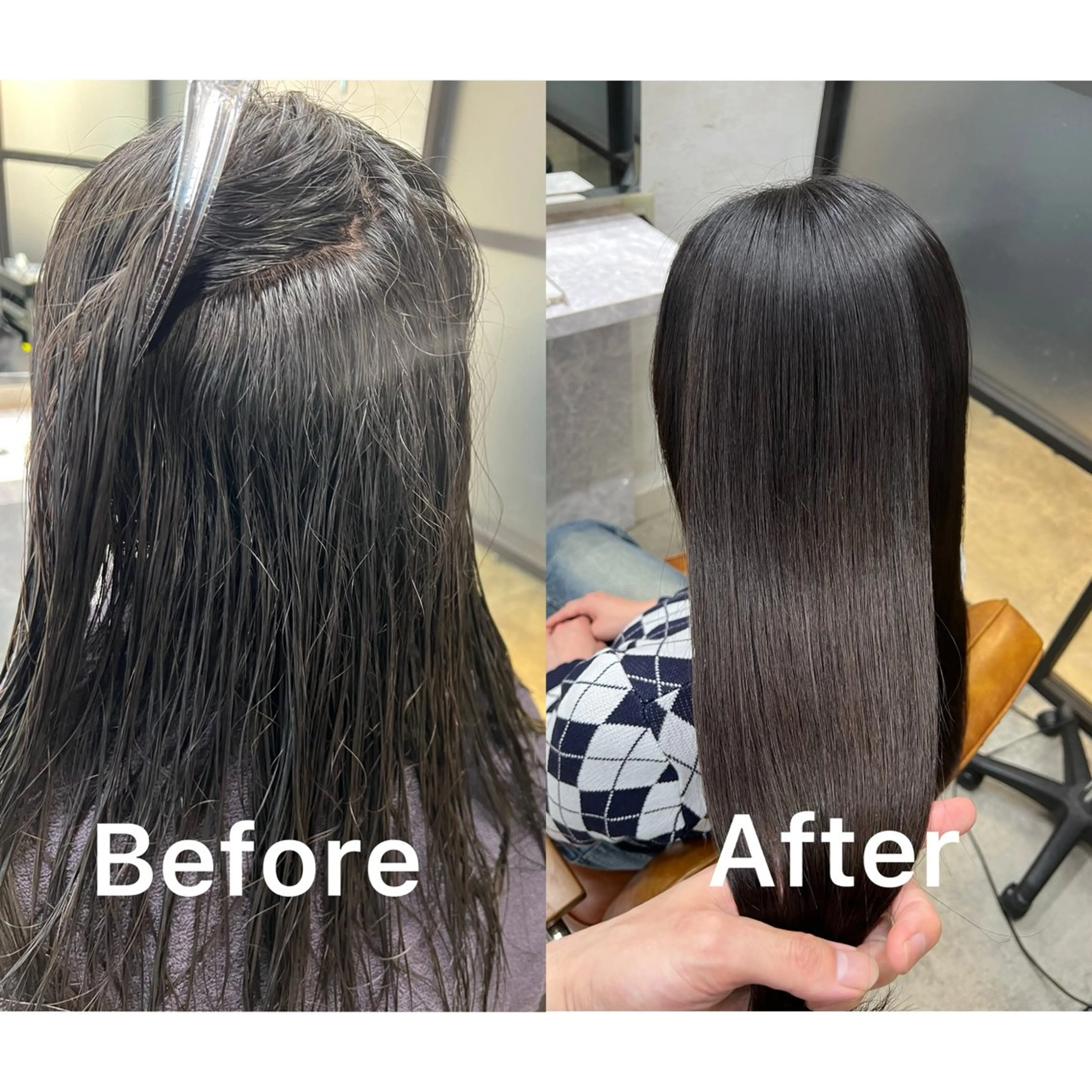 ロング ⭐️立川/縮毛矯正 /髪質改善⭐️のヘアスタイル