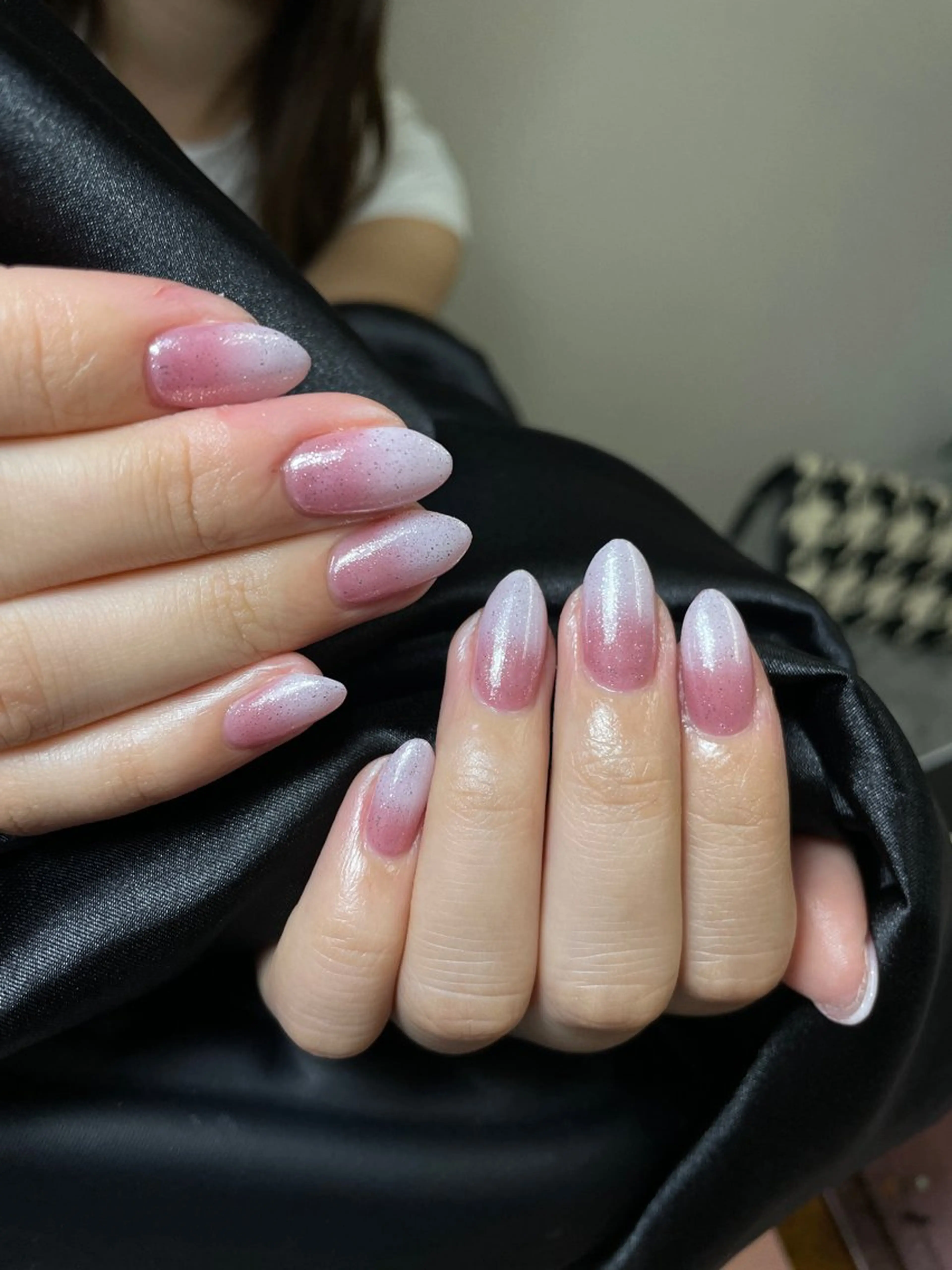 ネイル チークネイル 桜ネイル 長さ出し フットネイル ジェルネイル ハンドネイル 馬詰 にゅんのネイルデザイン