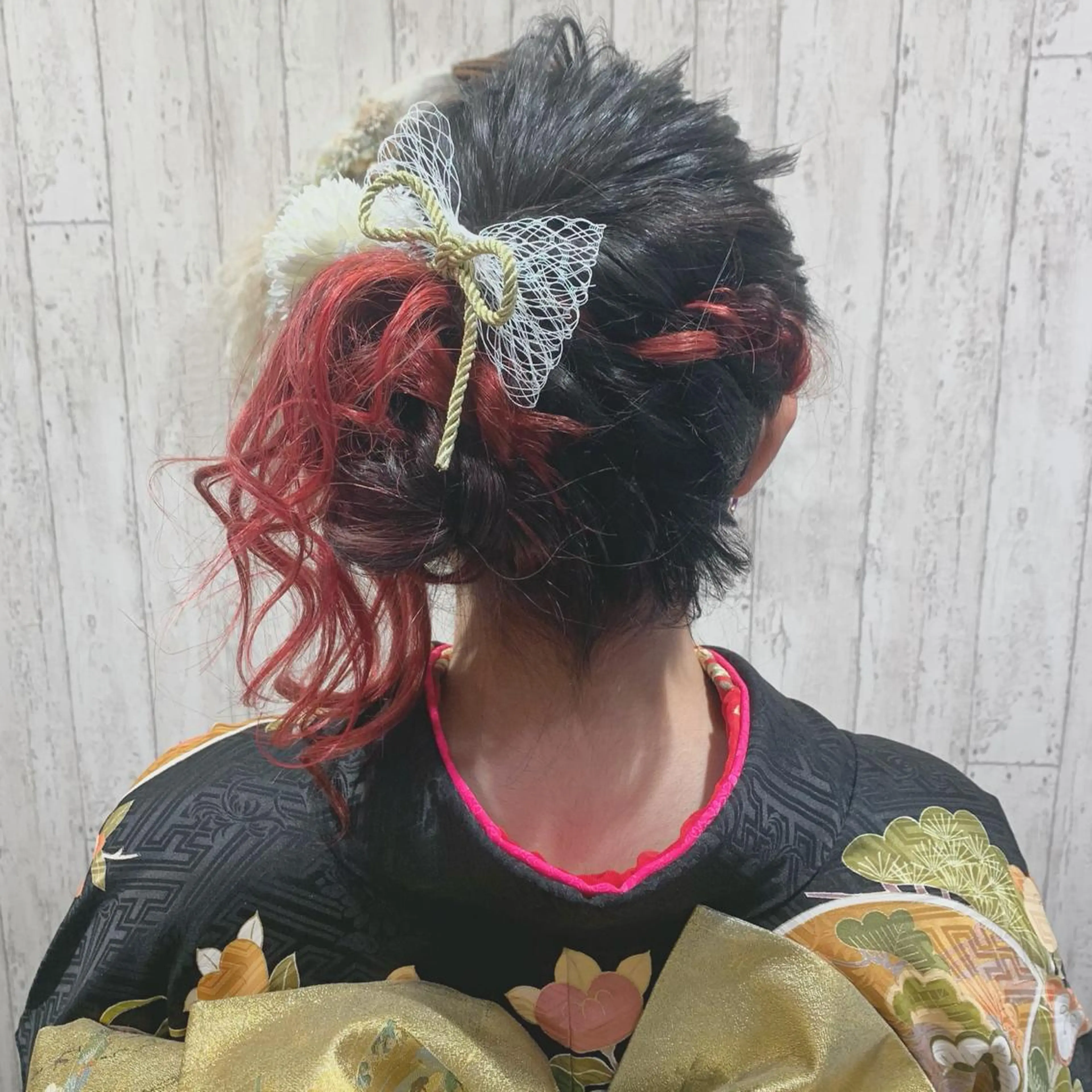 ロング ヘアアレンジ 成人式 古沢 みづきのヘアスタイル