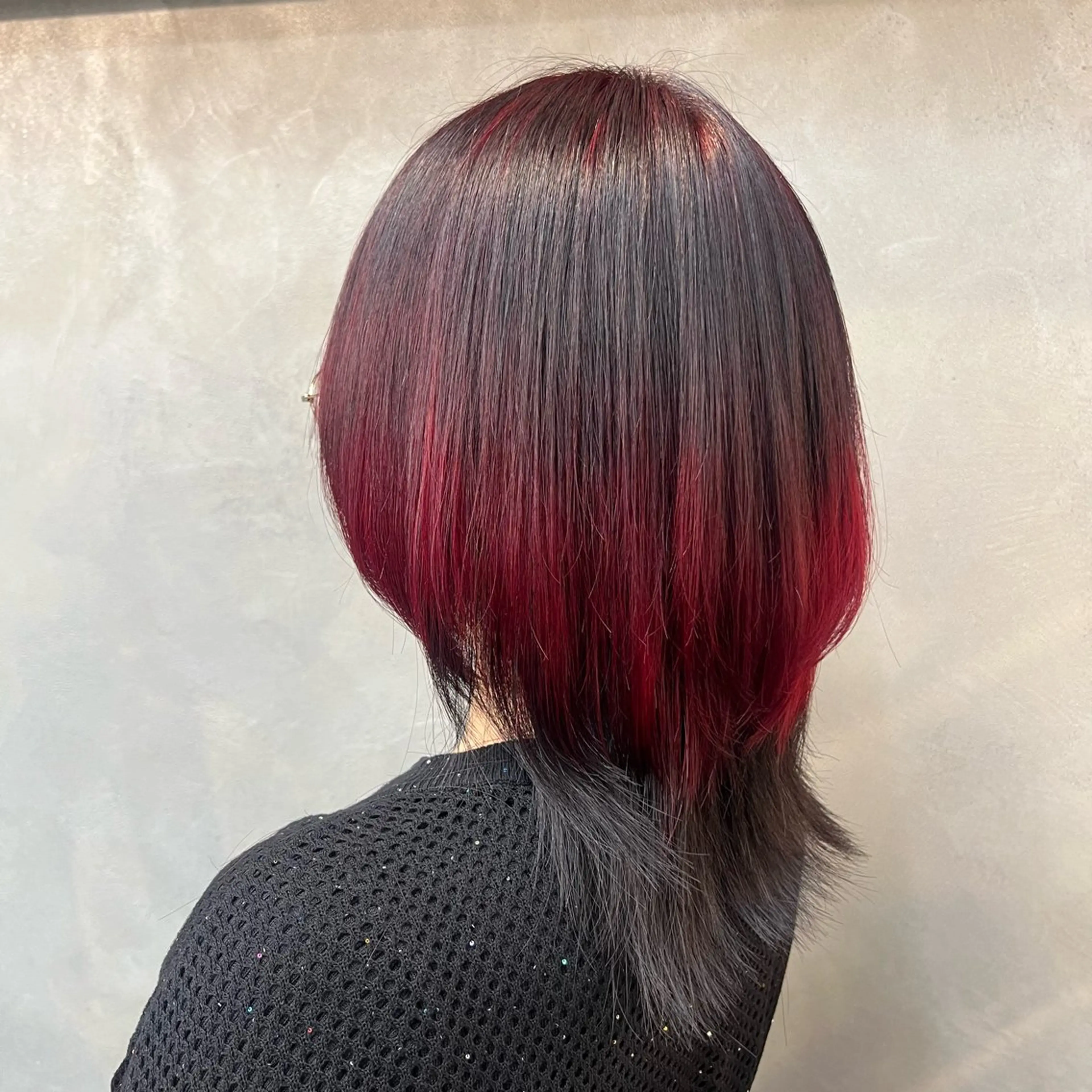 ミディアム ❤️‍🔥シールエク ＋カラー京❤️‍🔥のヘアスタイル