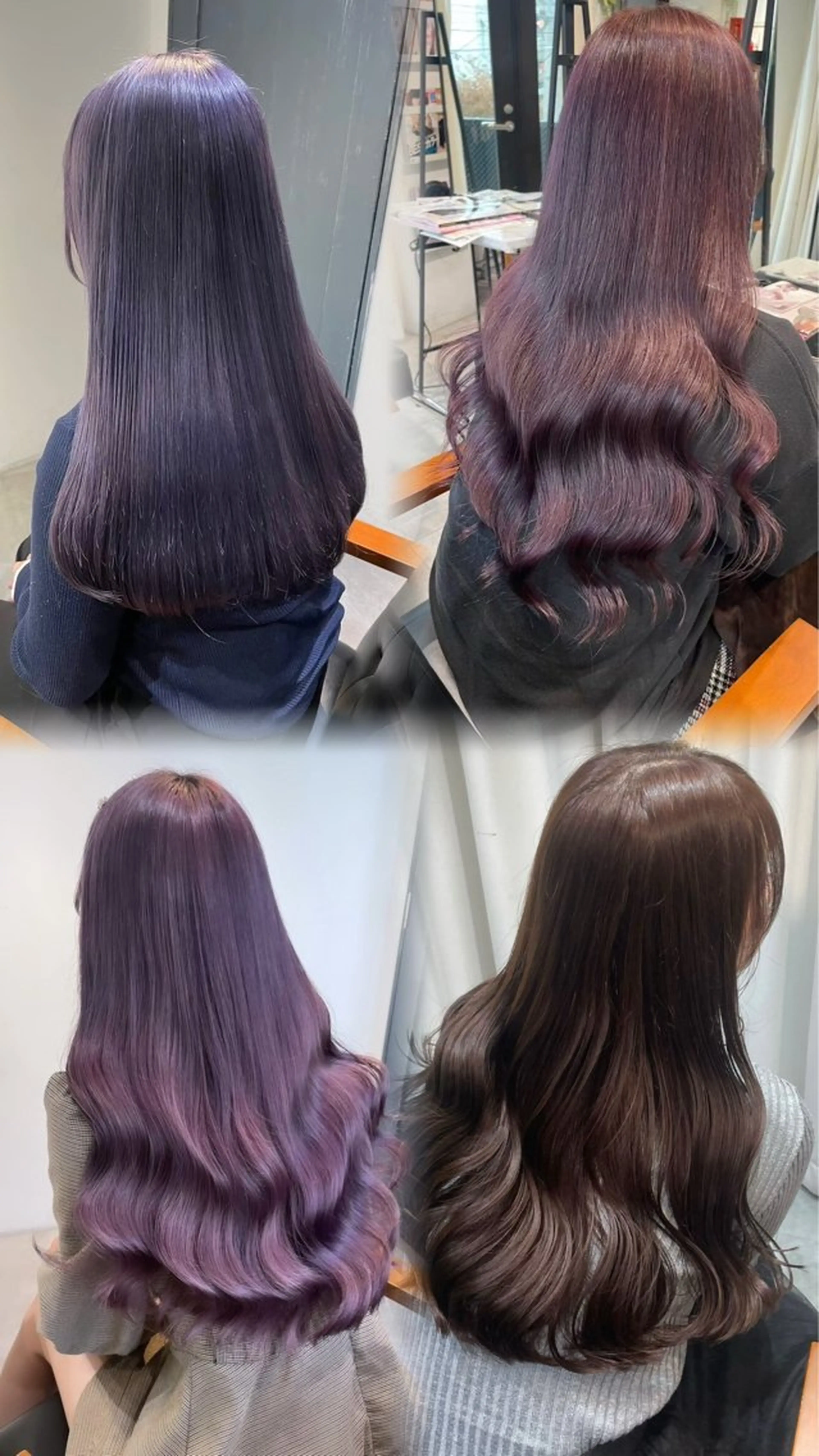 ロング カラー 透明感カラー はるか🌷💝まつパ ✨韓ドル風束間まつげのマツエク・マツパデザイン