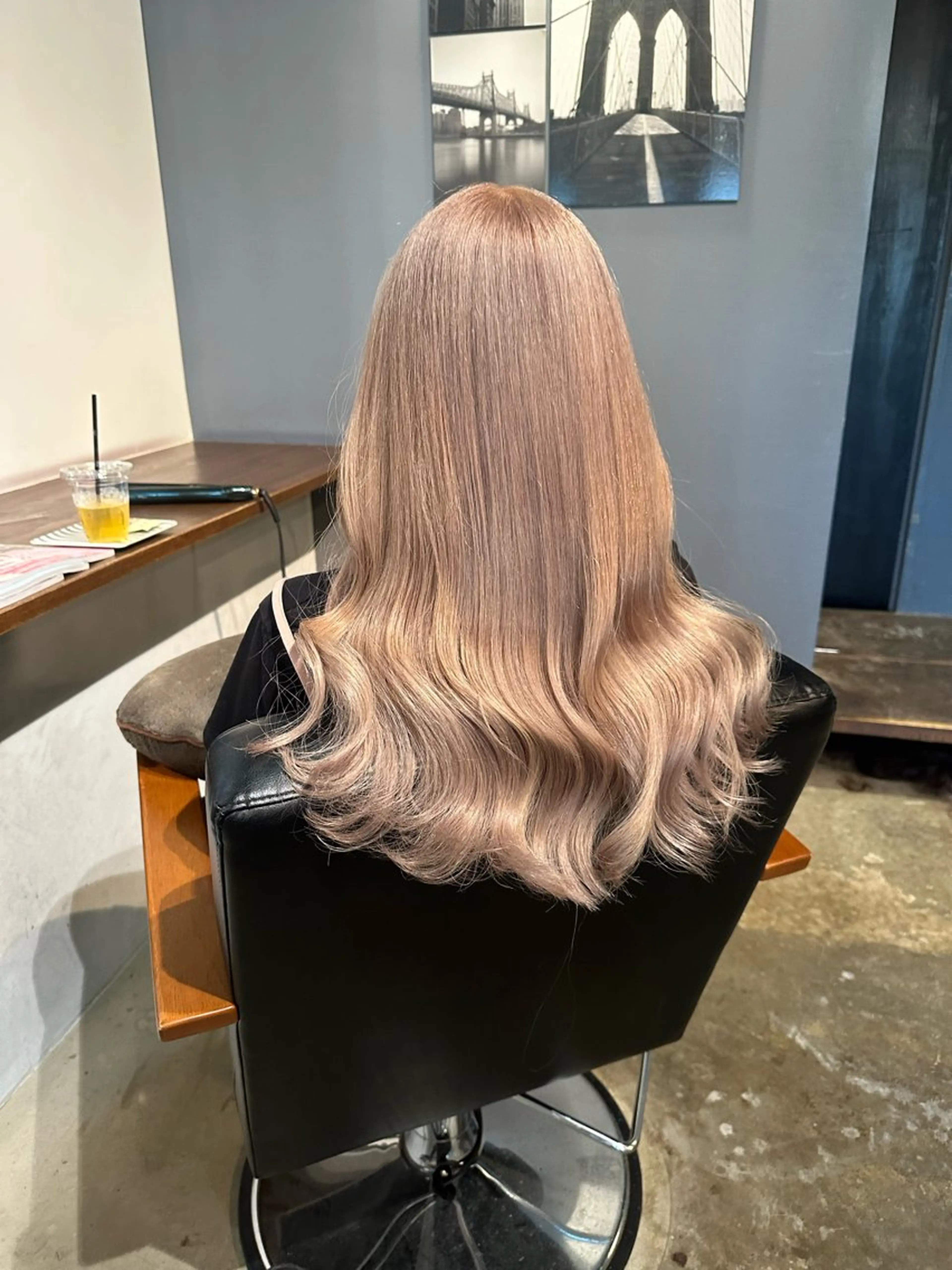 ロング ヘアカラー トリートメント Baby美容師 Ninaのヘアスタイル