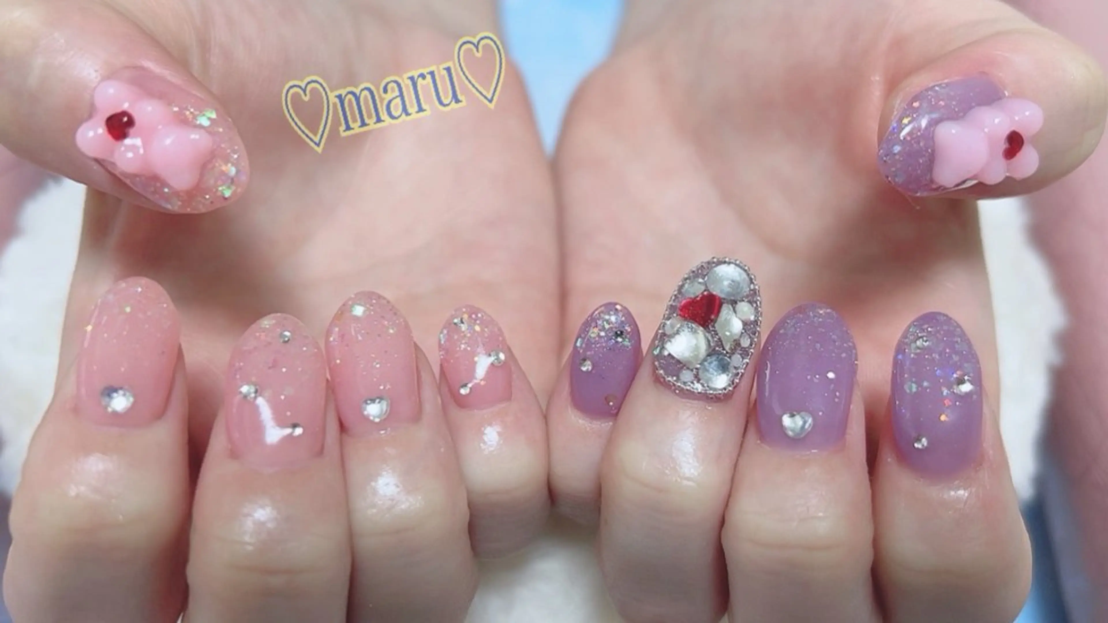 ネイル ハンドネイル フットネイル まるみ ♡のネイルデザイン
