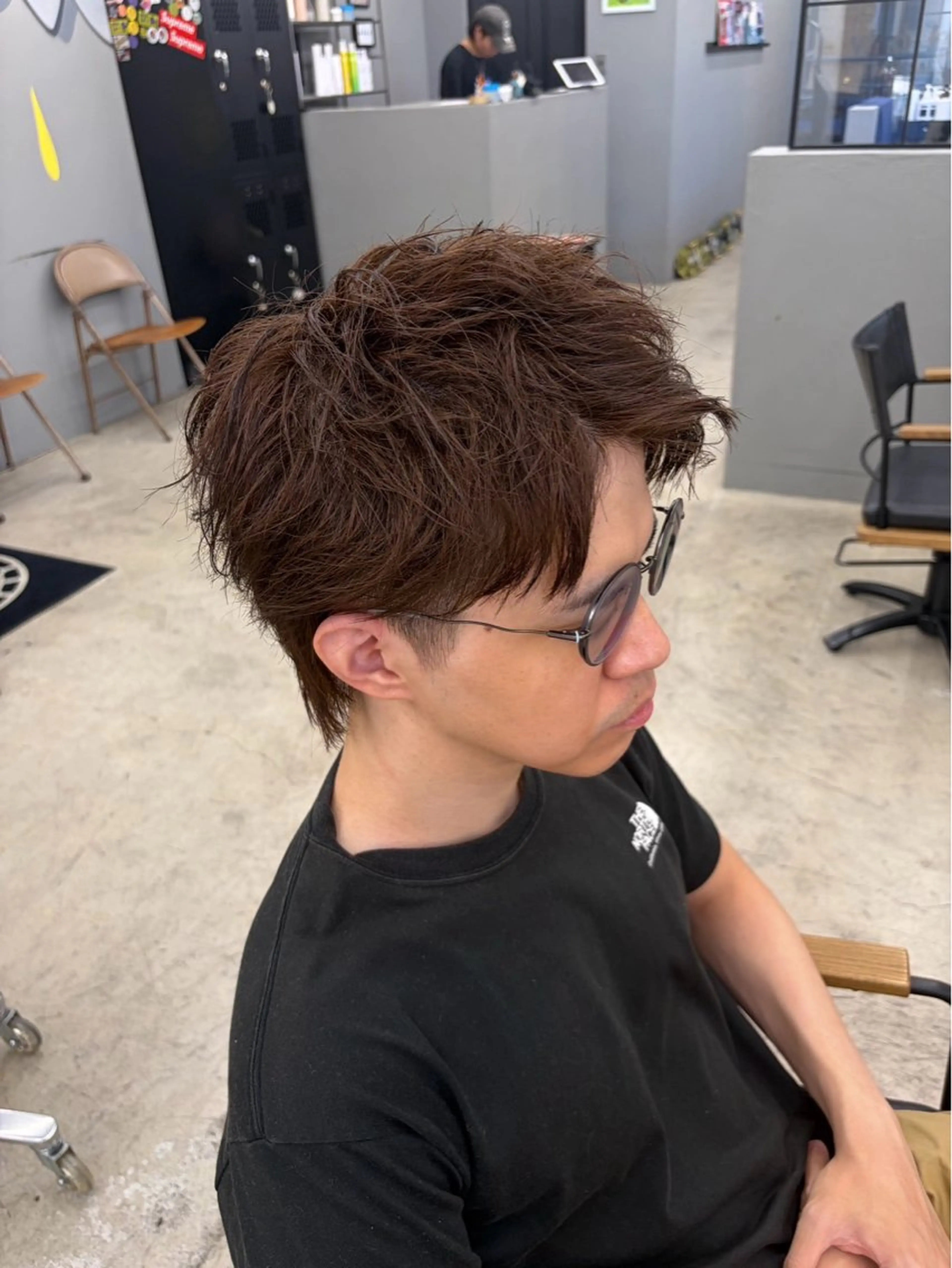 ショート カラー カット ヘアカラー メンズ専門サロン wokeのヘアスタイル