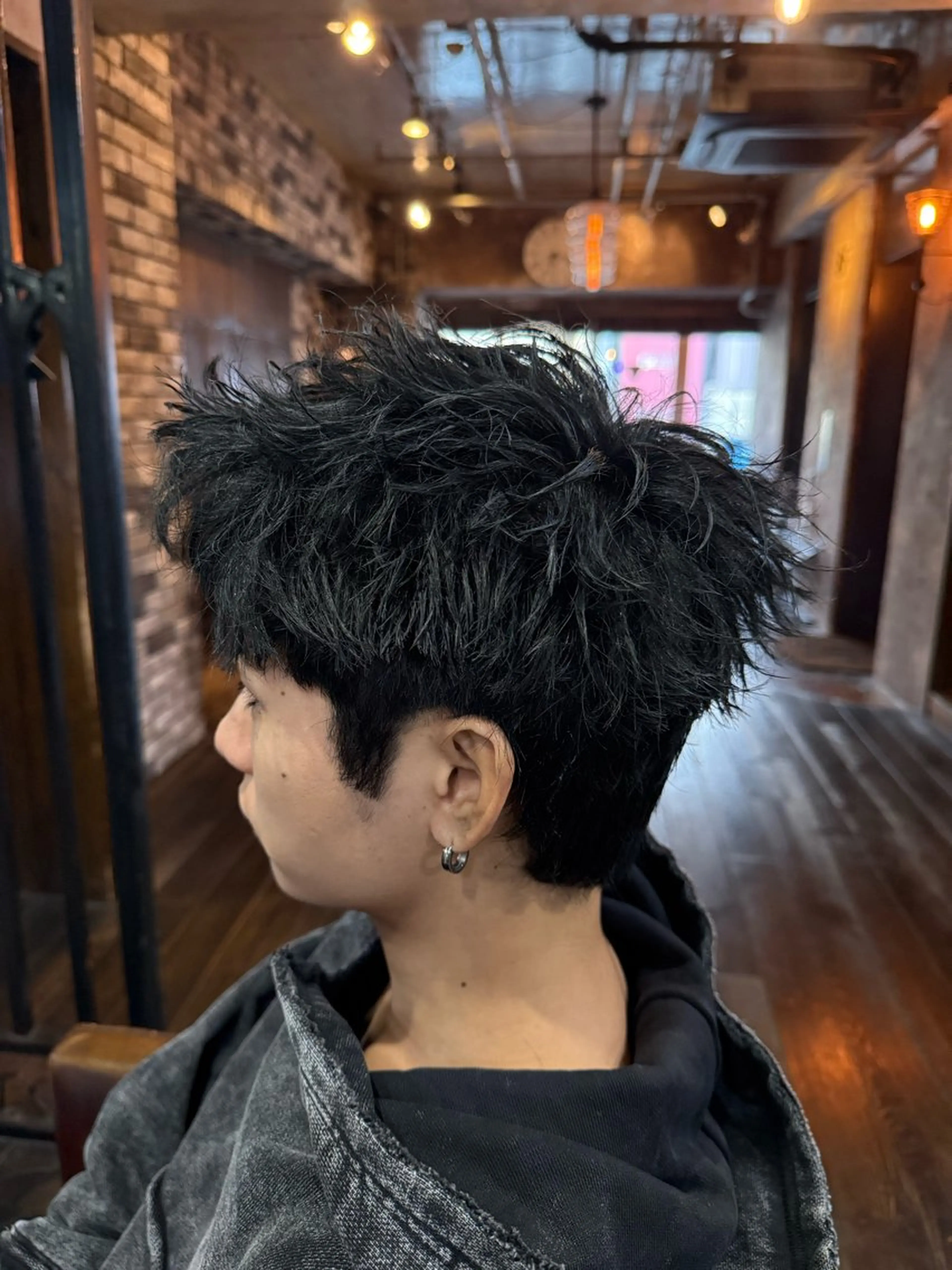 ショート カラー メンズ スパイキーショート ショートヘア カット ヘアカラー メンズカット/パーマ 艶カラーTAIGA︎のヘアスタイル