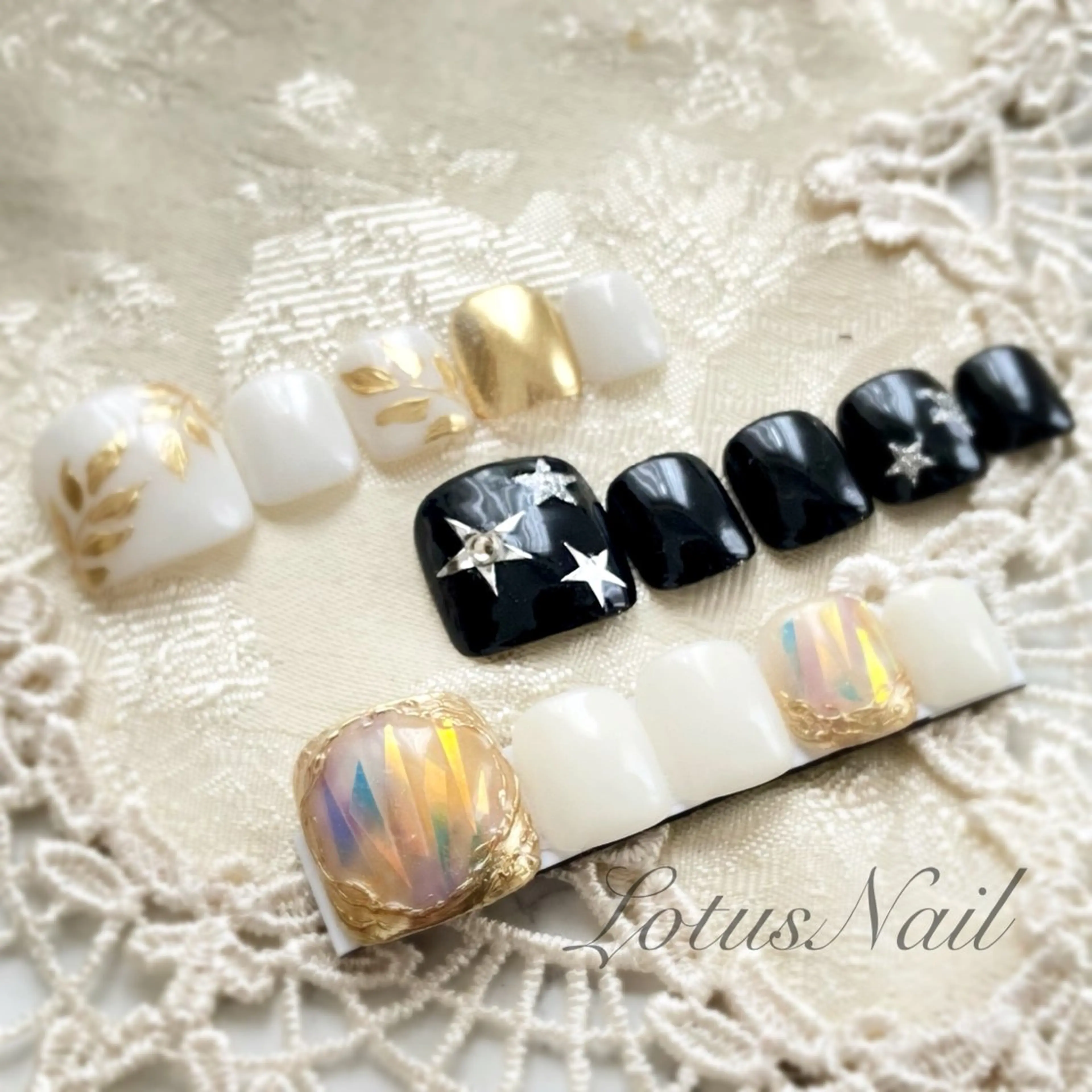 ネイル フットネイル 夏ネイル フットネイル Lotus Nailのネイルデザイン