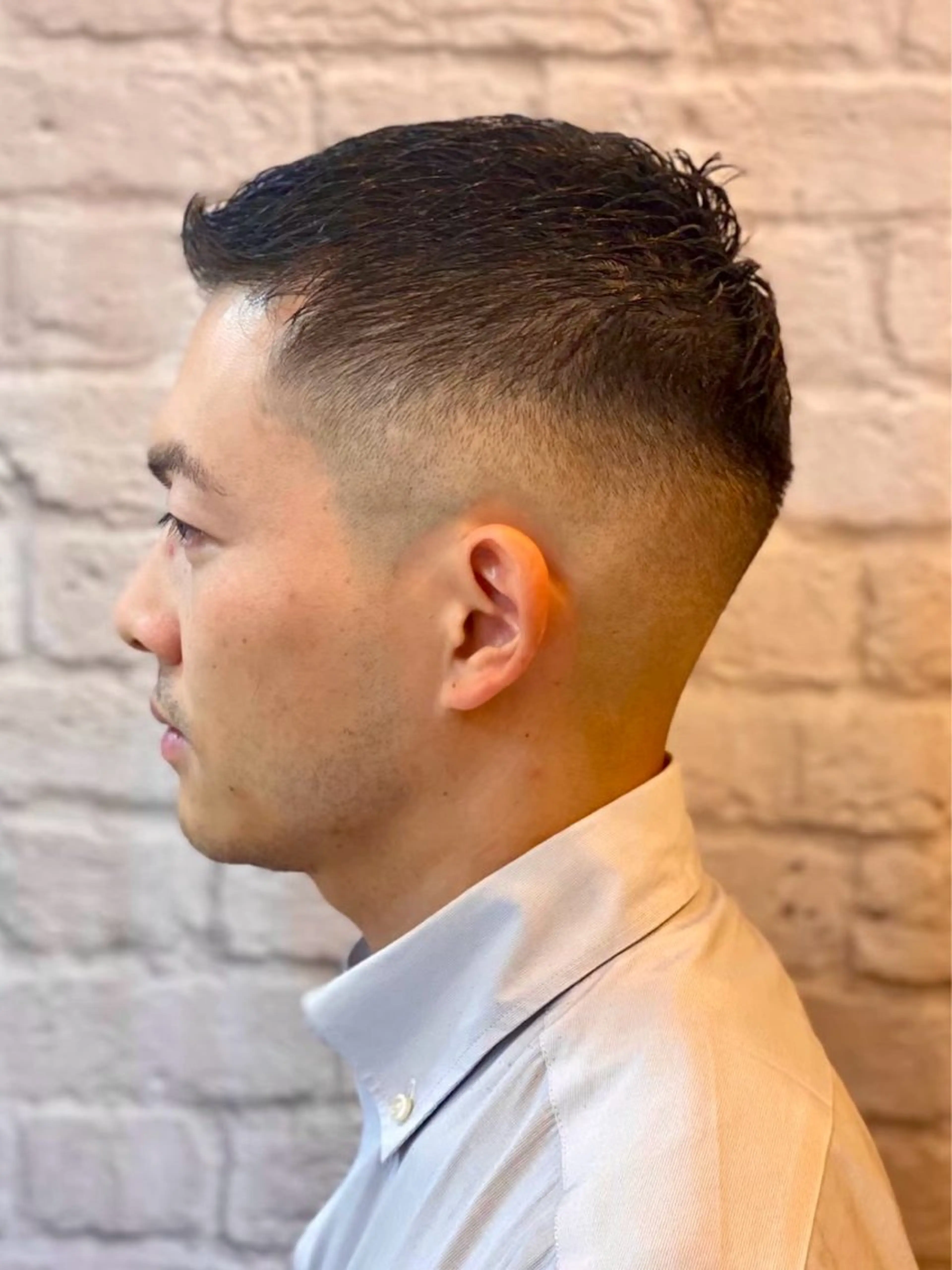 ショート パーマ ヘアアレンジ メンズ キッズ カット ヘアセット メンズカット/パーマ 山崎航平💈のヘアスタイル