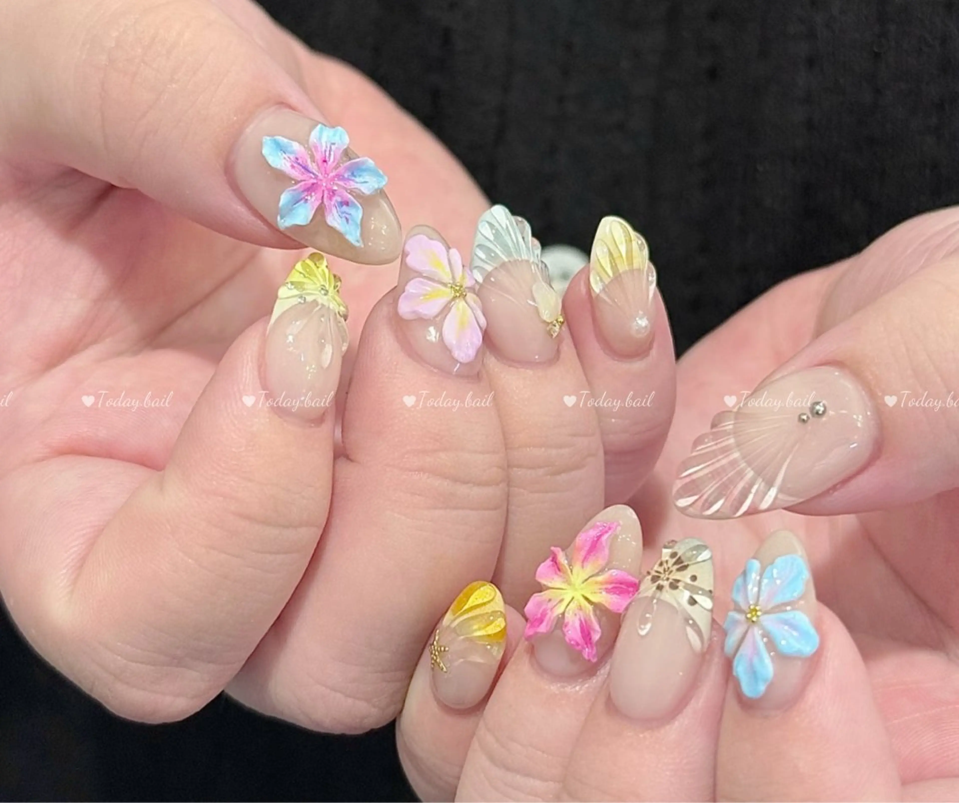 ネイル ハンドネイル 🎀Today nail💅のネイルデザイン