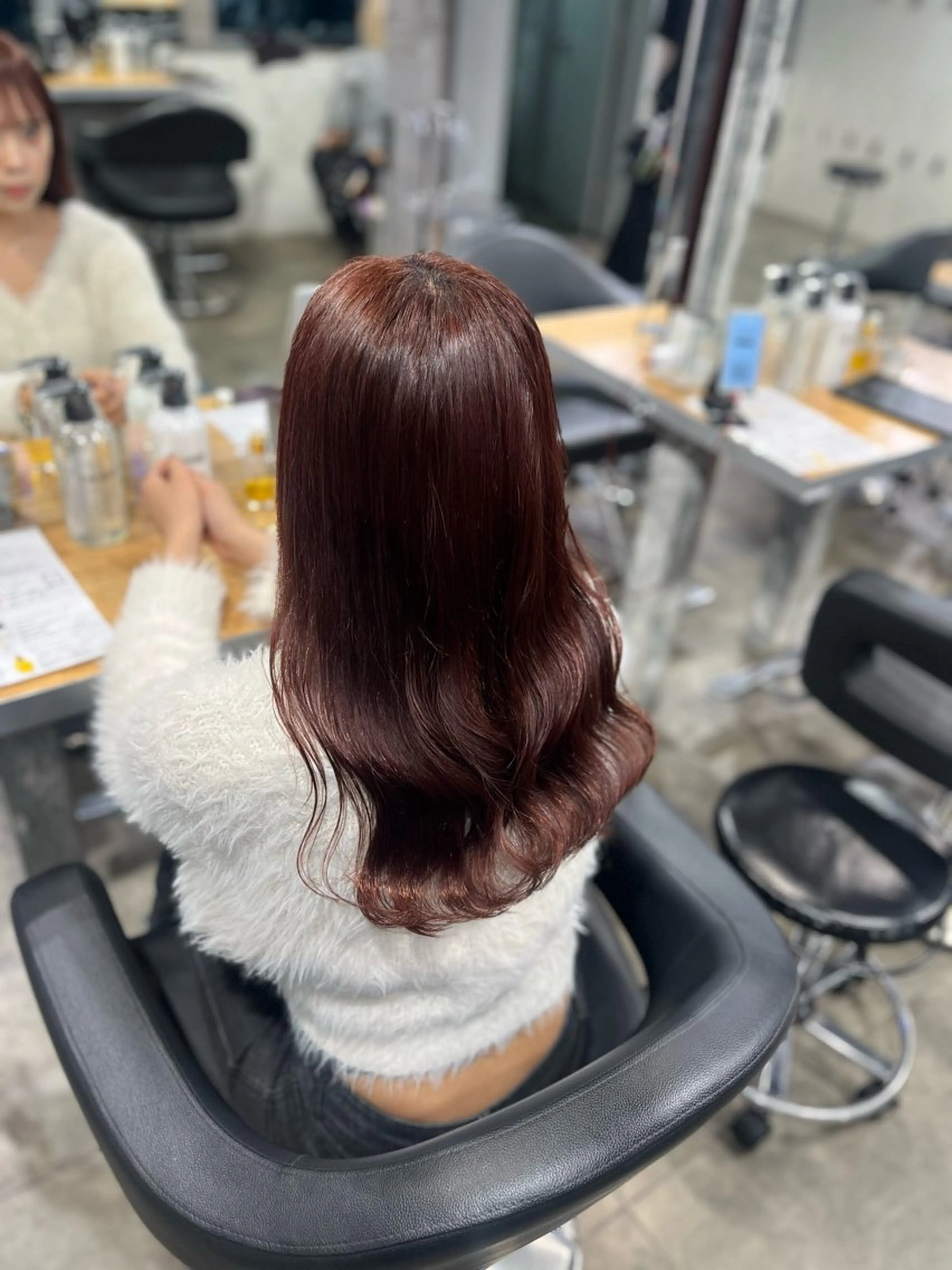 カラー ヘアカラー トリートメント ヘッドスパ ヘアセット ガーリーヘア💌トレ ンド暖色💌Yuuのヘアスタイル