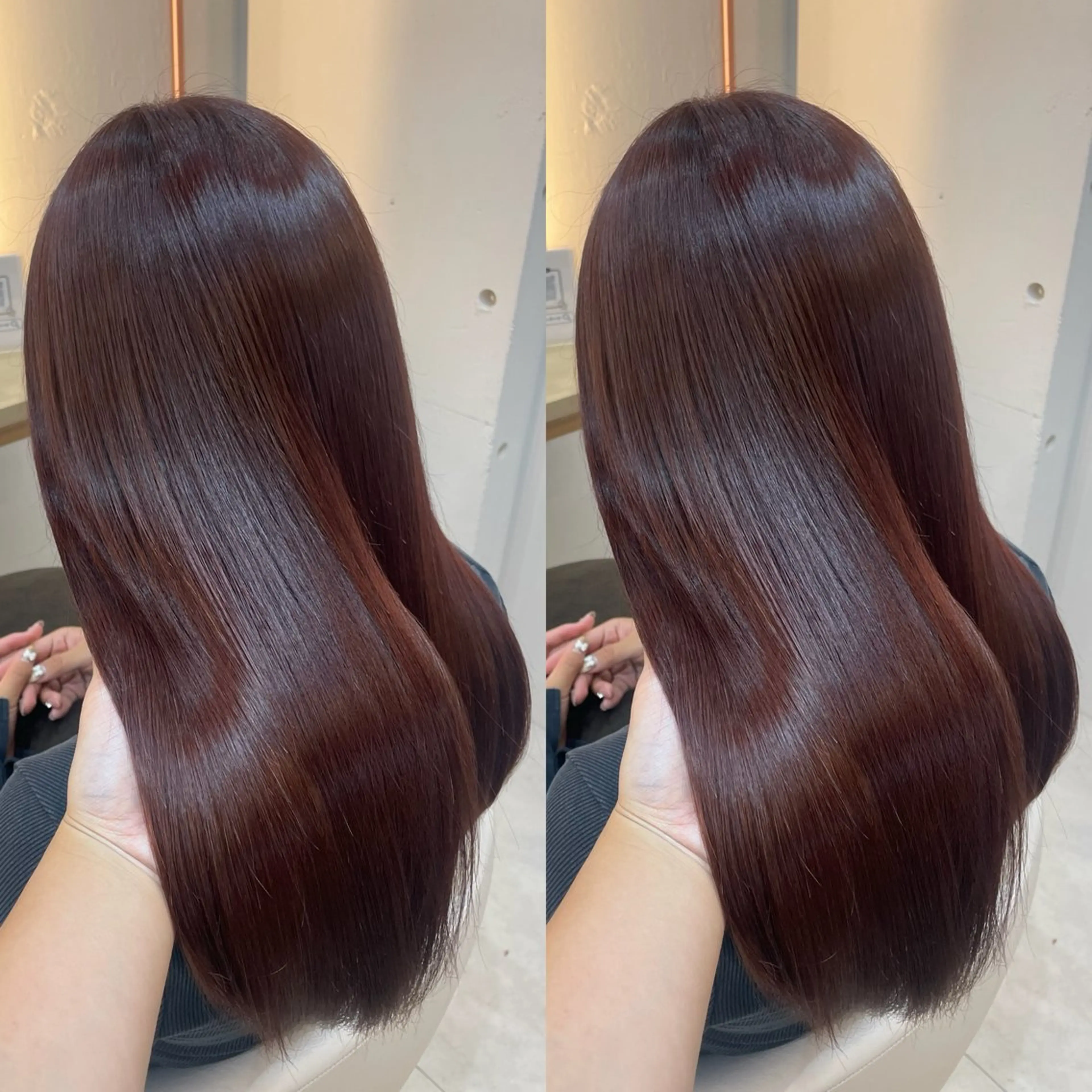 ロング カラー カット ヘアカラー トリートメント ヘアセット ブリーチ無しダブル カラー🦕まどかのヘアスタイル