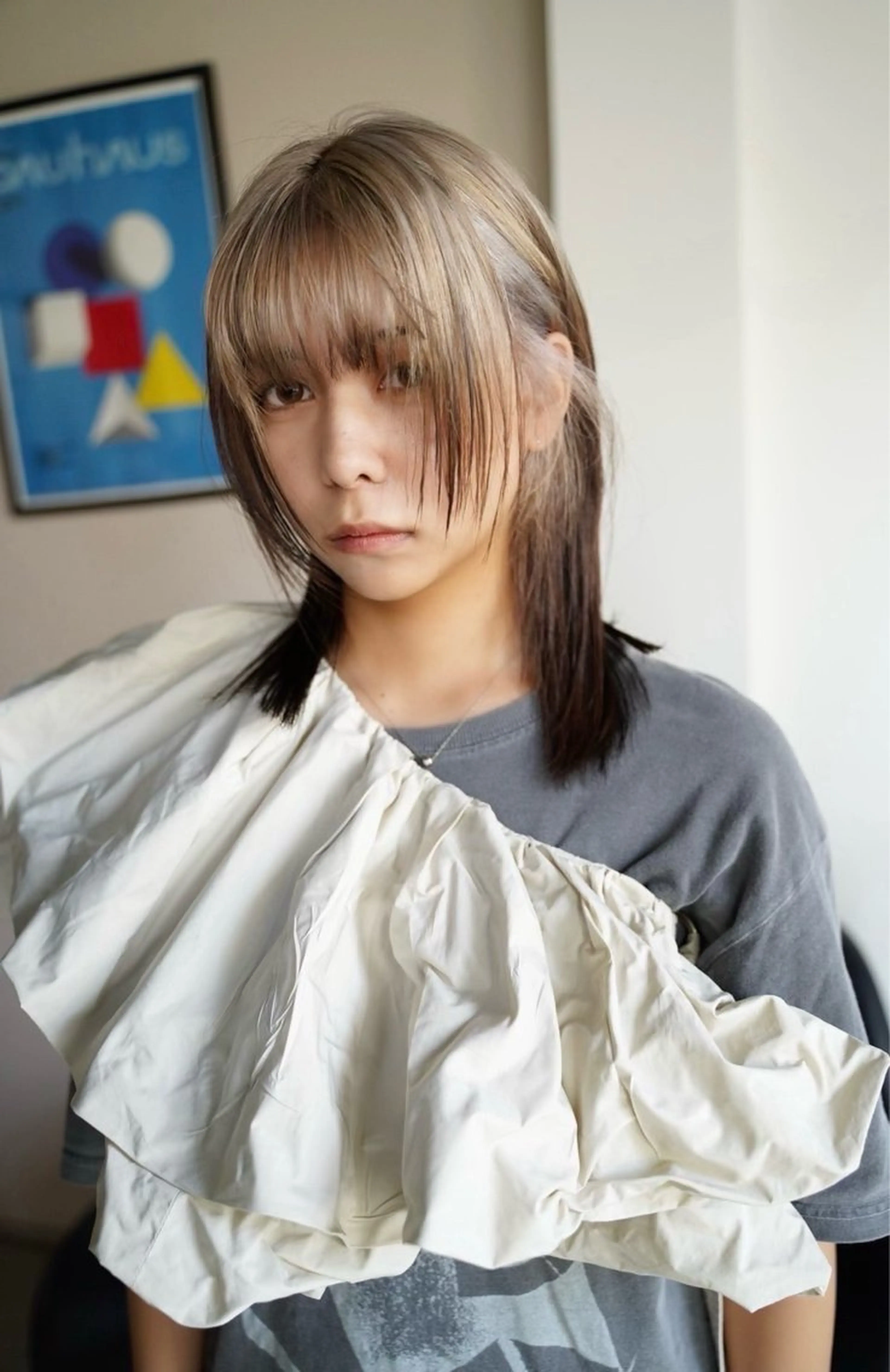 セミロング カラー ヘアカラー ハイトーン/ブリーチ 🎀/𝑵𝒐𝒆のヘアスタイル