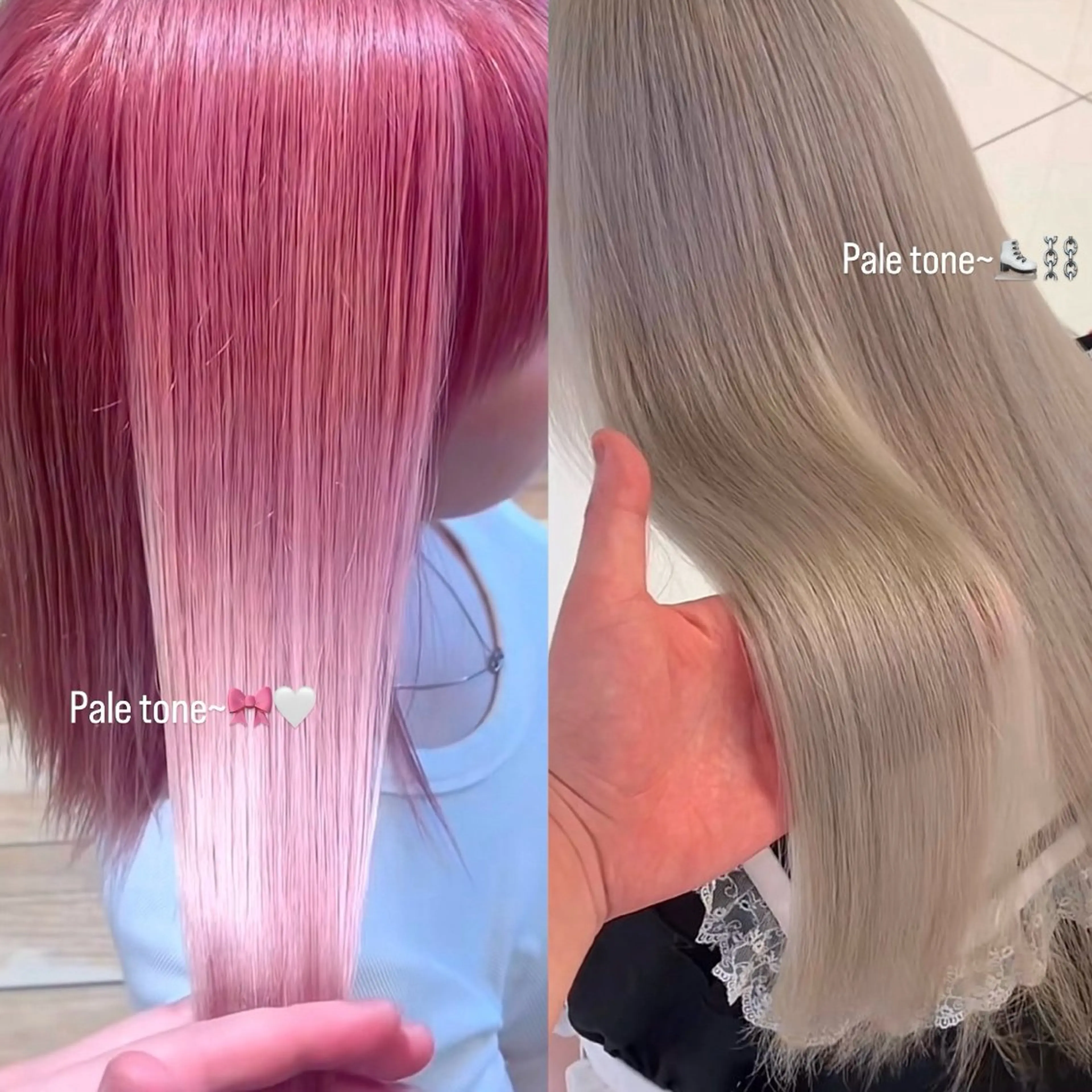 ブリーチ+カラー【ペールトーン限定🍑】の写真