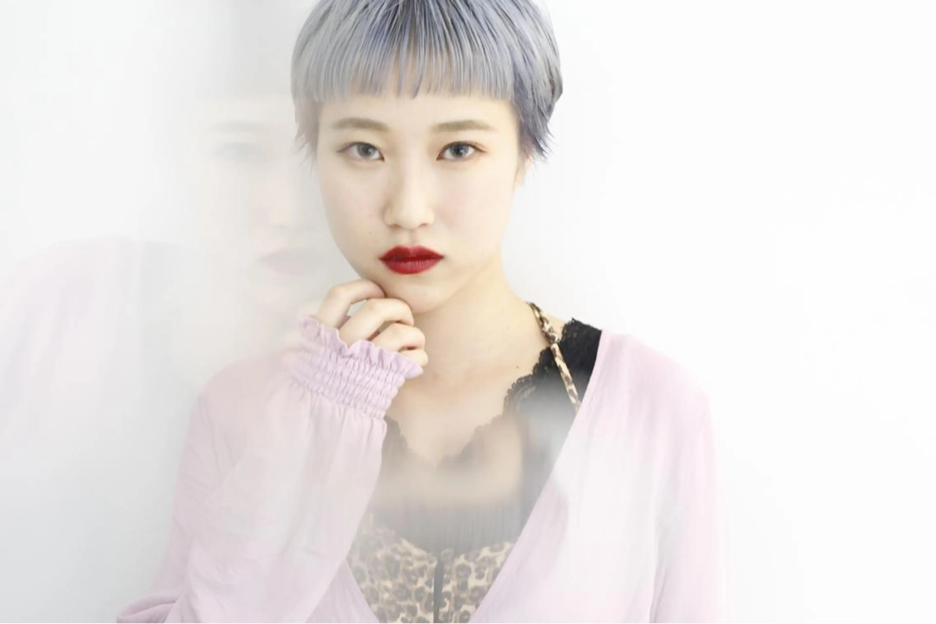 ショート カラー ill.所属・ill［イル］大須 ダブルカラー髪質改善のヘアスタイル