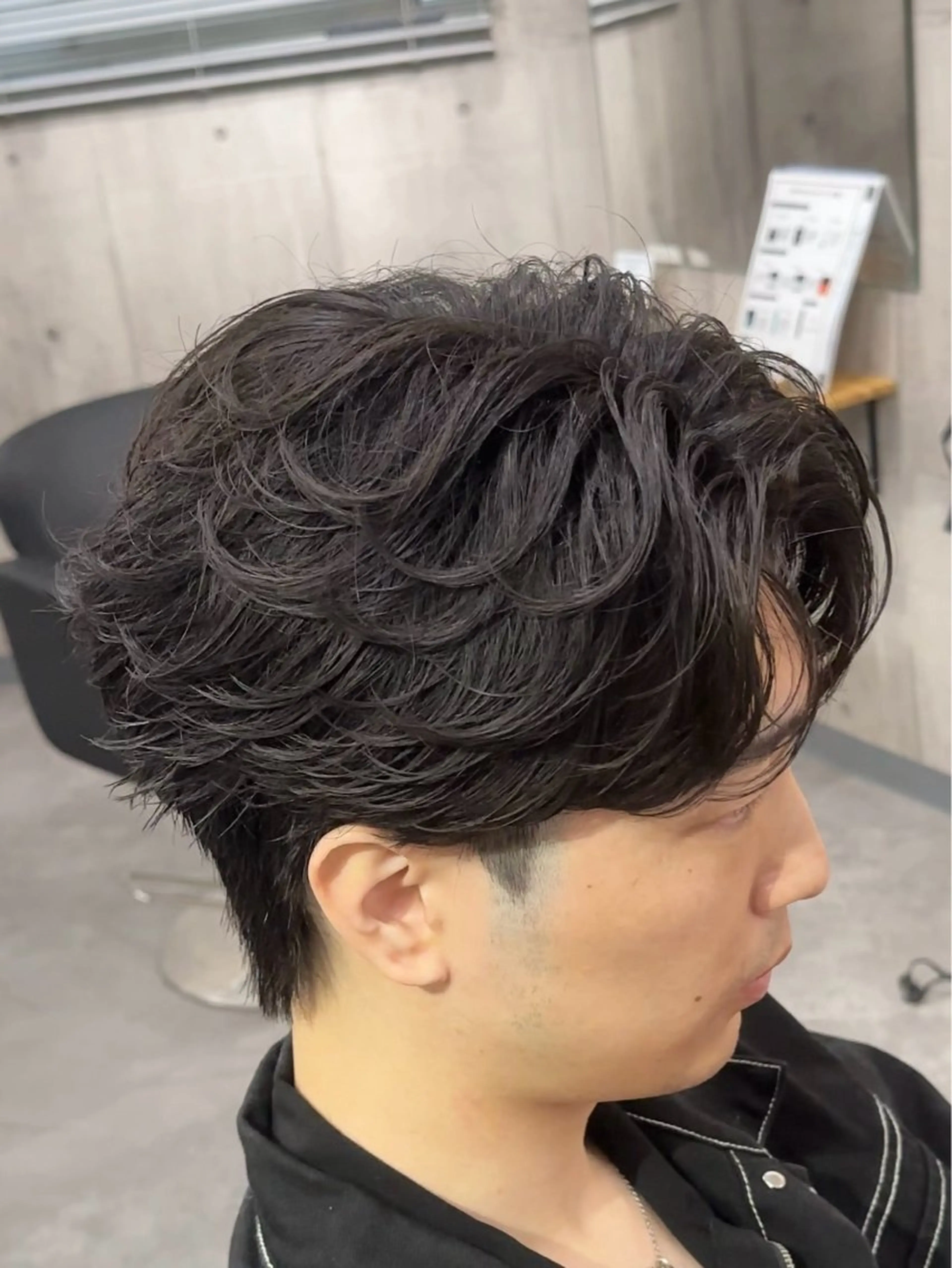 ショート パーマ メンズ ショートヘア become men’s hair名駅店所属・【メンズ特化美容師】 大河内 名駅のヘアスタイル