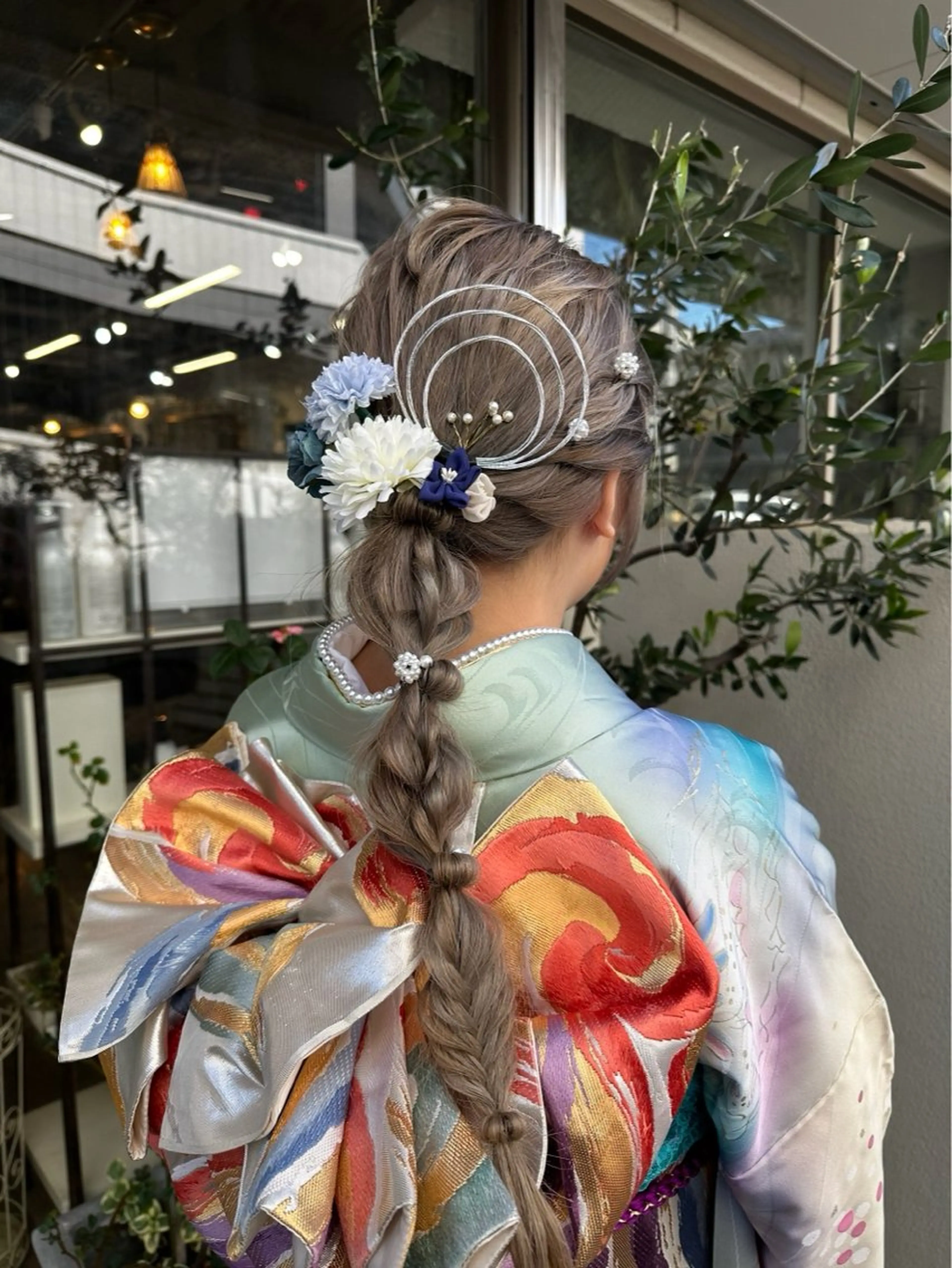 【ダウンスタイル】編みおろし🌸の写真