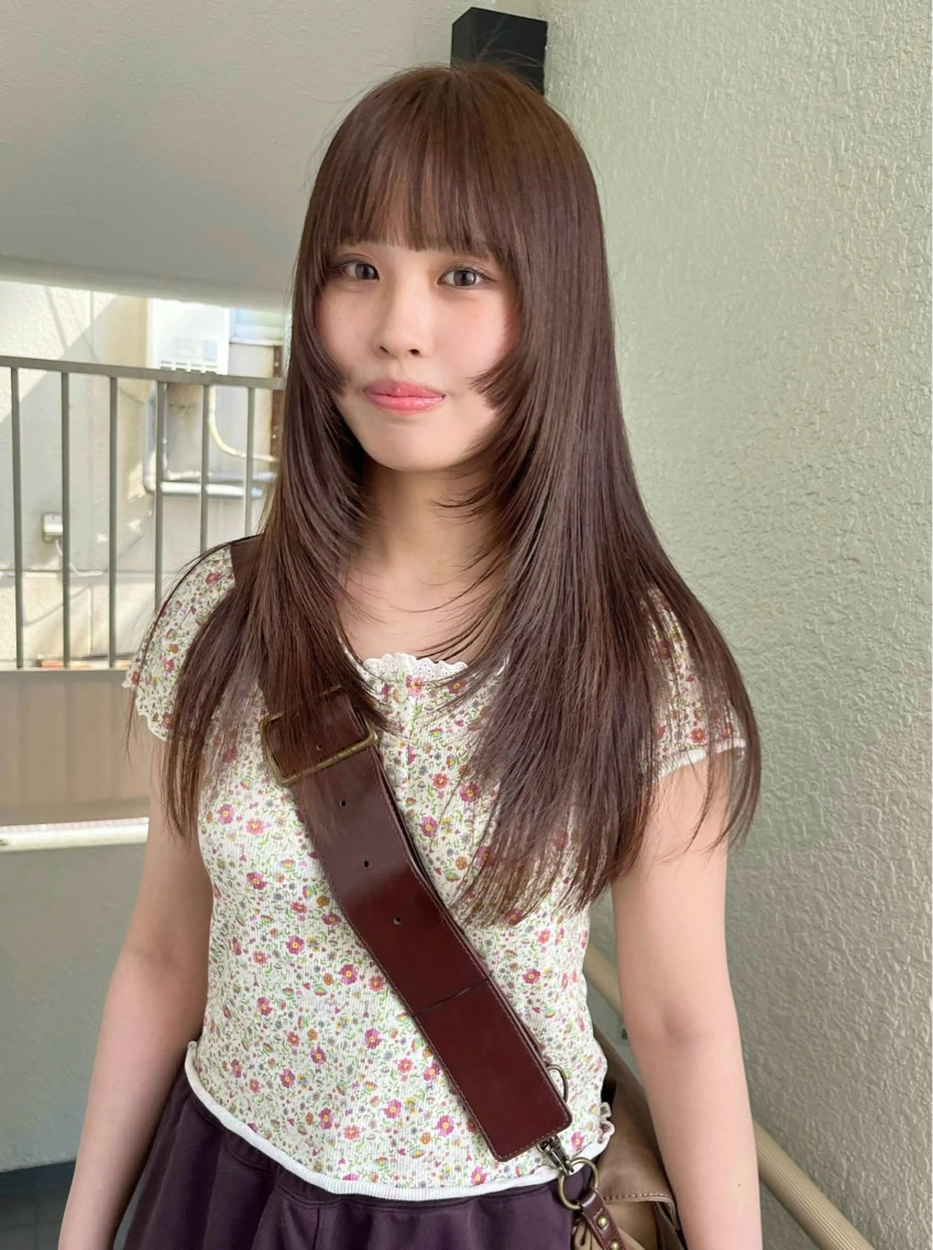 ロング カラー 似合わせ小顔レイヤー 🎀nonokaのヘアスタイル